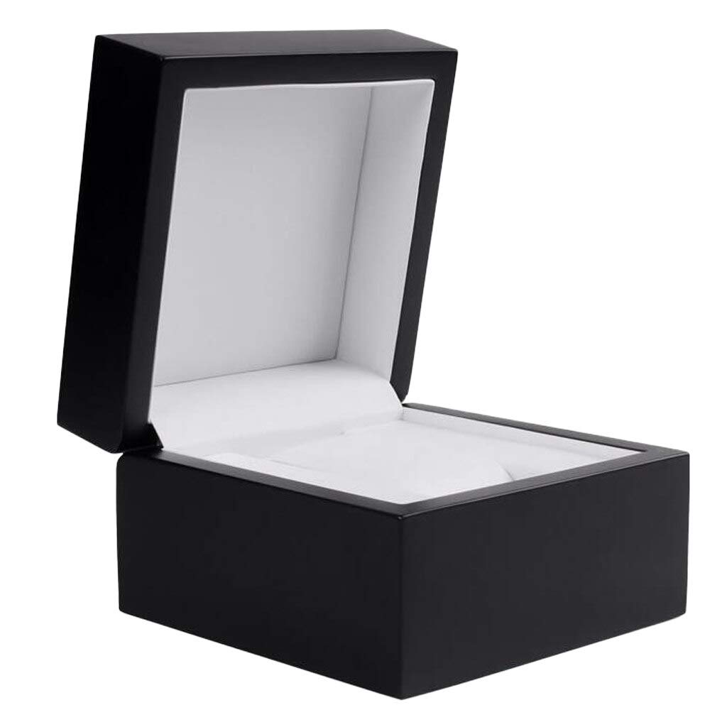 Premium Wooden Watch Box Organizer - Single Grid Jewelry & Bracelet Storage Case (11.5