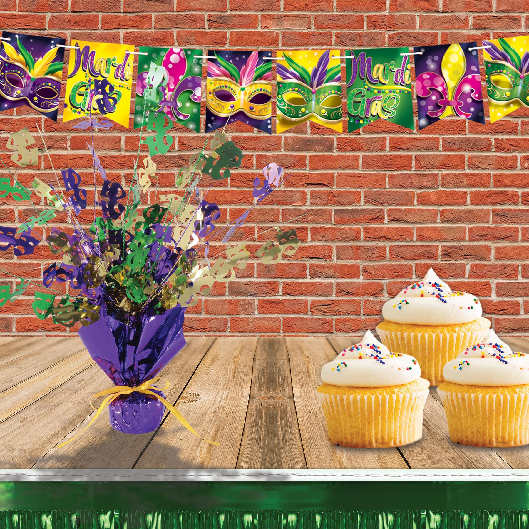 12 Pack Beistle Foil Mardi Gras Streamers - Colorful Party Decorations for Carnival, Birthday, Wedding & Holiday Celebrations
