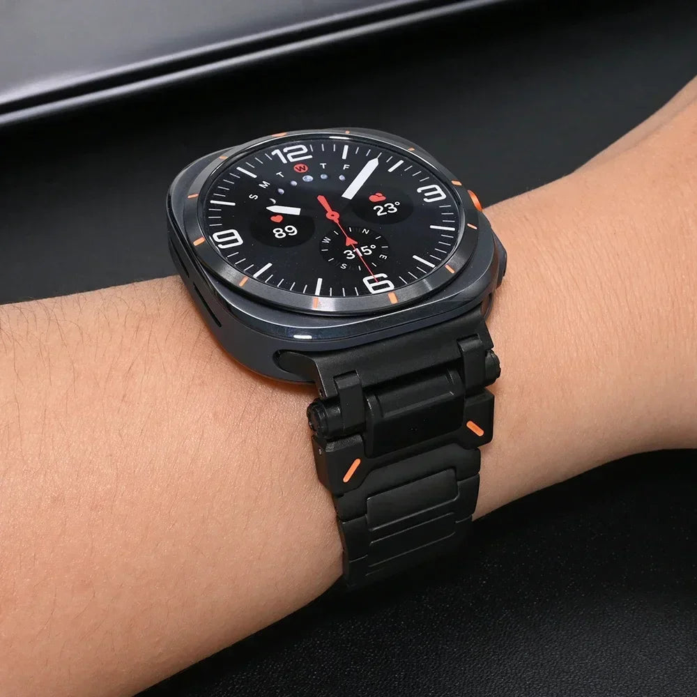 Samsung Galaxy Watch Ultra Titanium Band - Premium Durable Strap for Men & Women - Perfect for Fitness Tracking, Outdoor Adventures & Everyday Wear