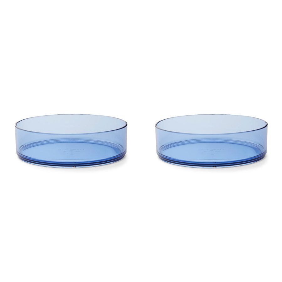 LIEWOOD Nara Bowl Set of 2 - Premium Surf Blue Ceramic Bowls for Breakfast, Salad, Soup & Snacks - Microwave & Dishwasher Safe Kitchenware