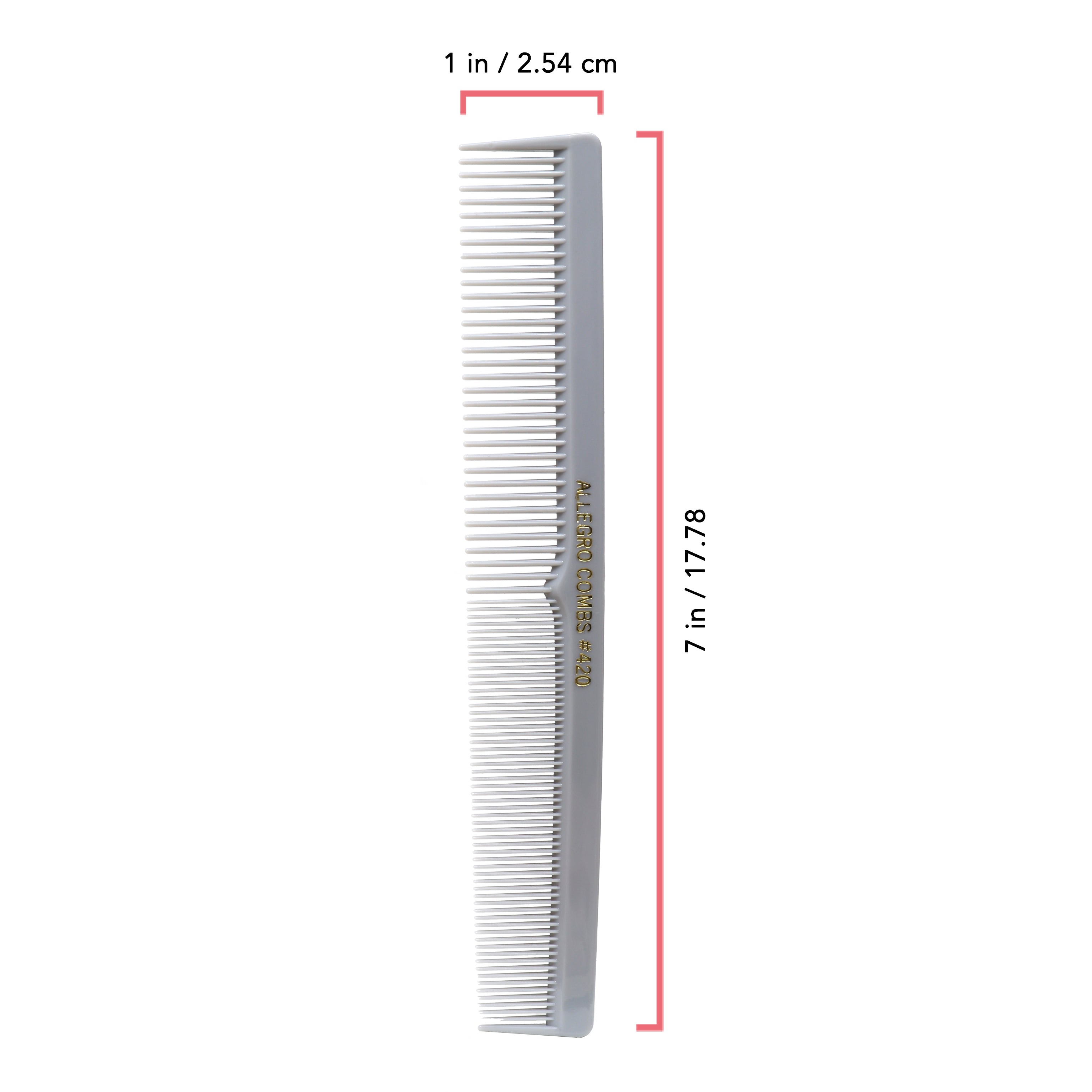 Professional 12-Piece Allegro Barber Comb Set for Hair Cutting & Styling - Perfect for Salons, Home Grooming & DIY Hairstyles