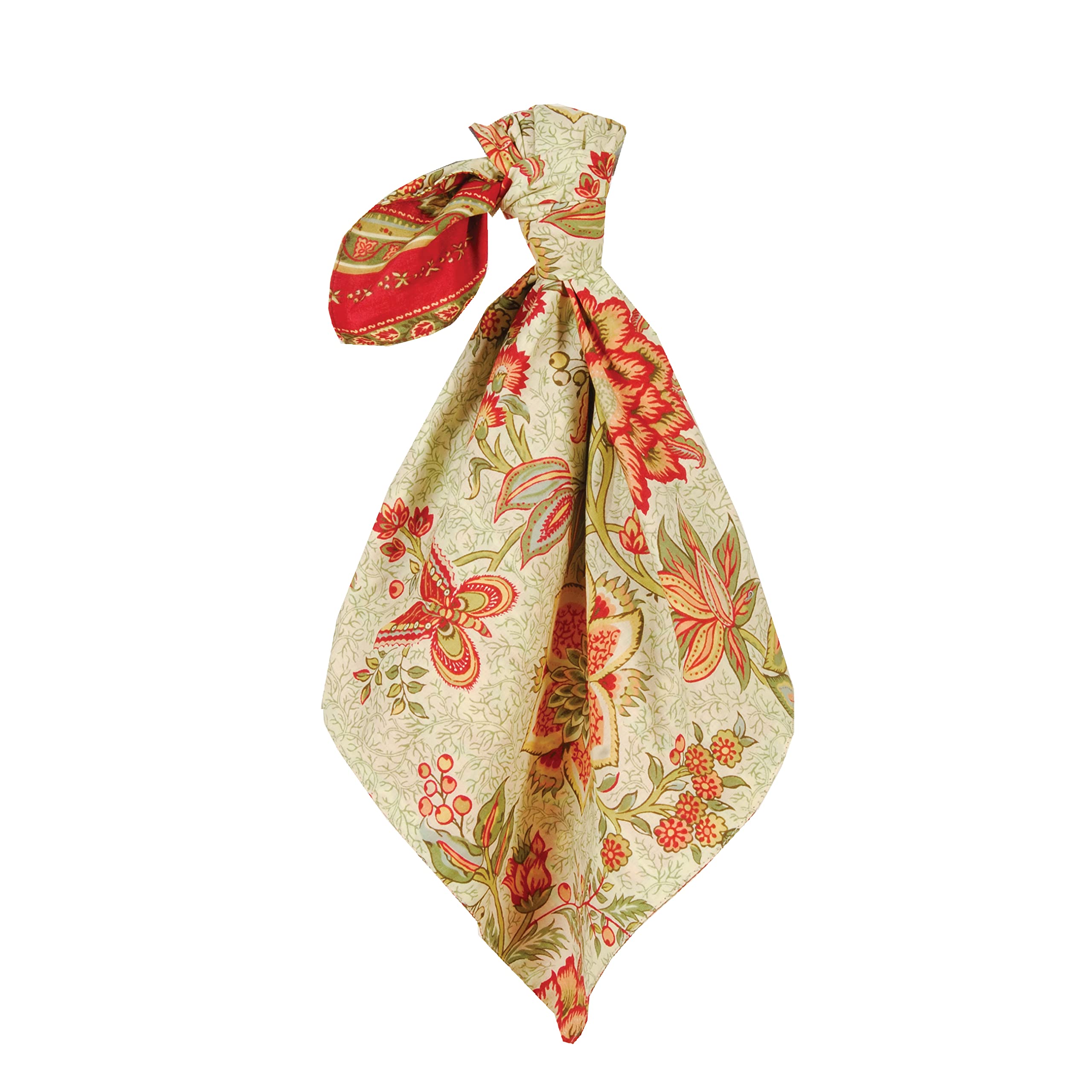 C&F Home Kensington 100% Cotton Decorative Dinner Napkins - Set of 4, Red - Perfect for Holiday Tablescapes, Dinner Parties & Formal Dining