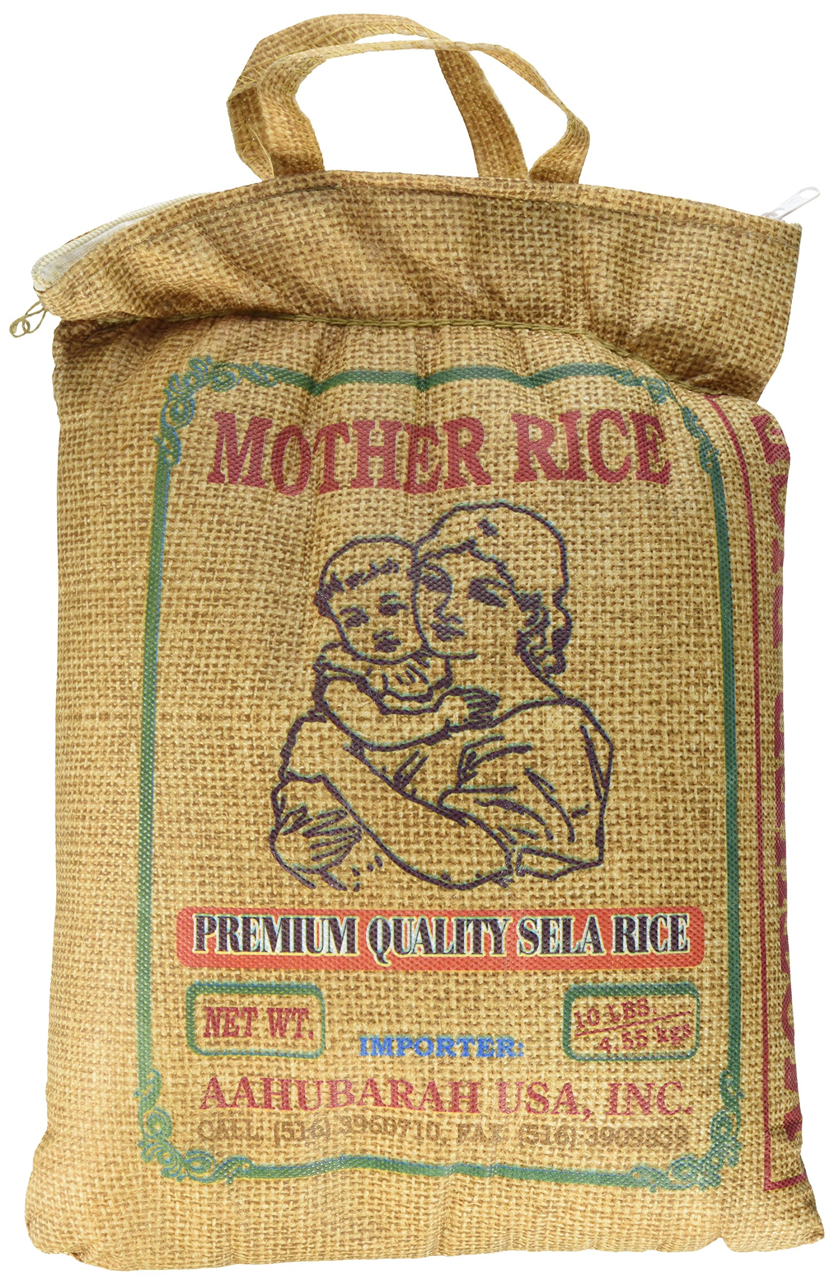 Premium Aahu Barah Mother Basmati Sela Rice - 10 Pound Bag | Authentic Indian Long Grain Rice for Biryani, Pulao & Daily Cooking | Non-GMO & Aromatic Basmati Rice