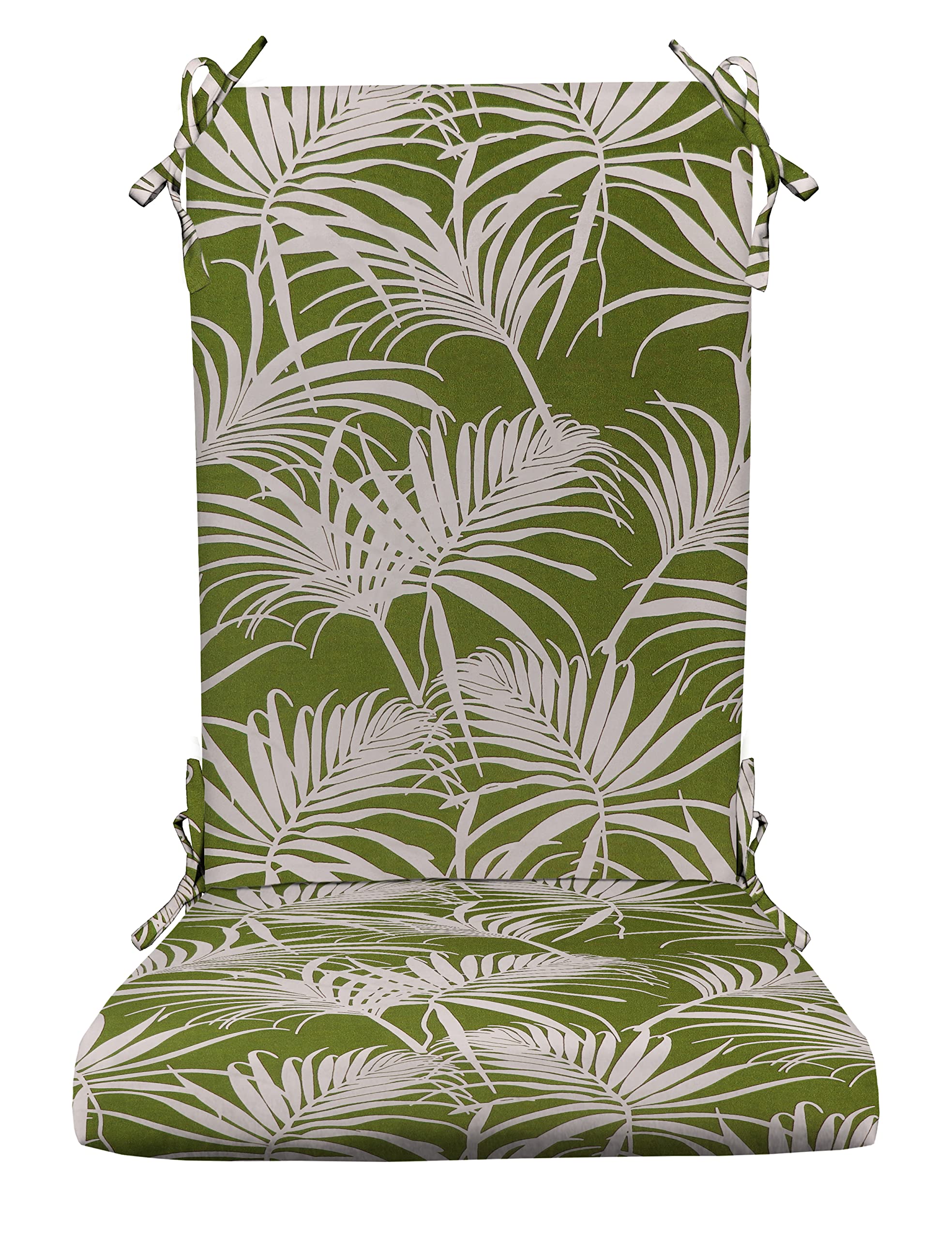 RSH Décor Indoor Outdoor Foam Rocker Cushion - Waterproof & Comfortable Seat Pad for Porch, Patio, Garden - Choose Size & Color (Standard, Cabrillo Tropic Green) - Perfect for Relaxing, Reading & Sunbathing