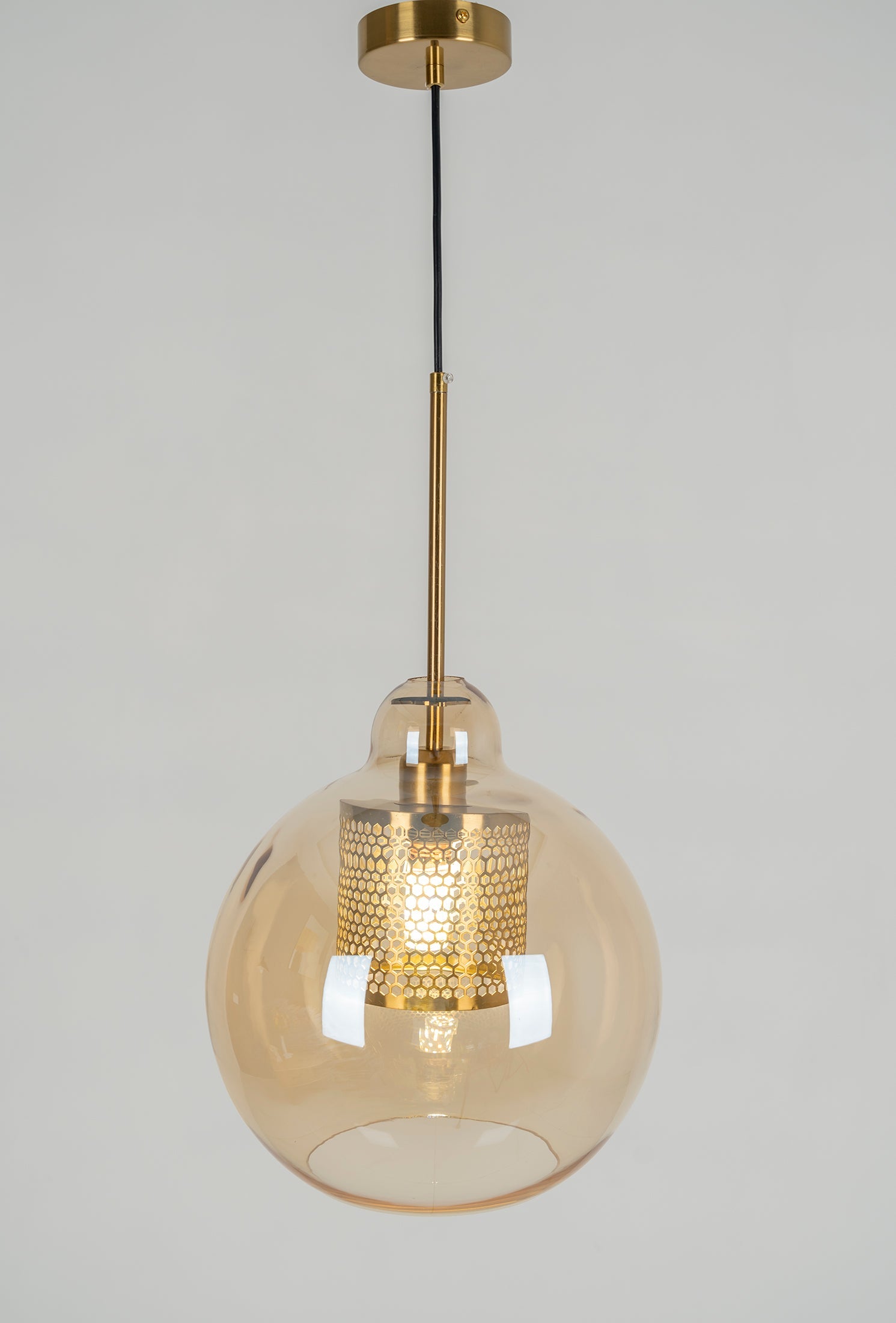 Chiswick Glass Pendant Light - Modern Hanging Ceiling Lamp for Kitchen Island, Dining Room & Bedroom Lighting