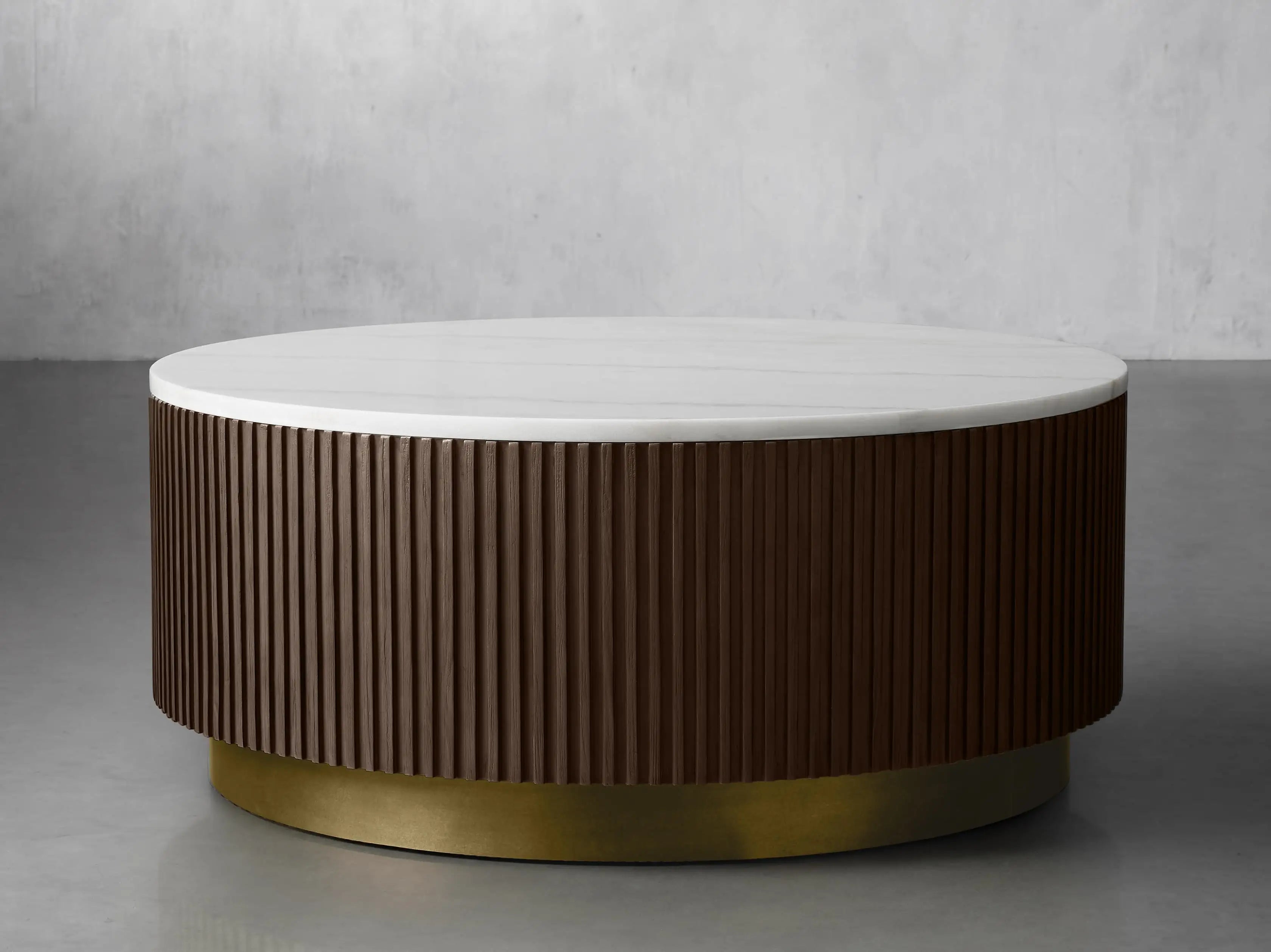 Modern Round Coffee Table - Stylish & Durable Living Room Centerpiece for Home Decor | Perfect for Small Spaces, Apartments & Cozy Gatherings