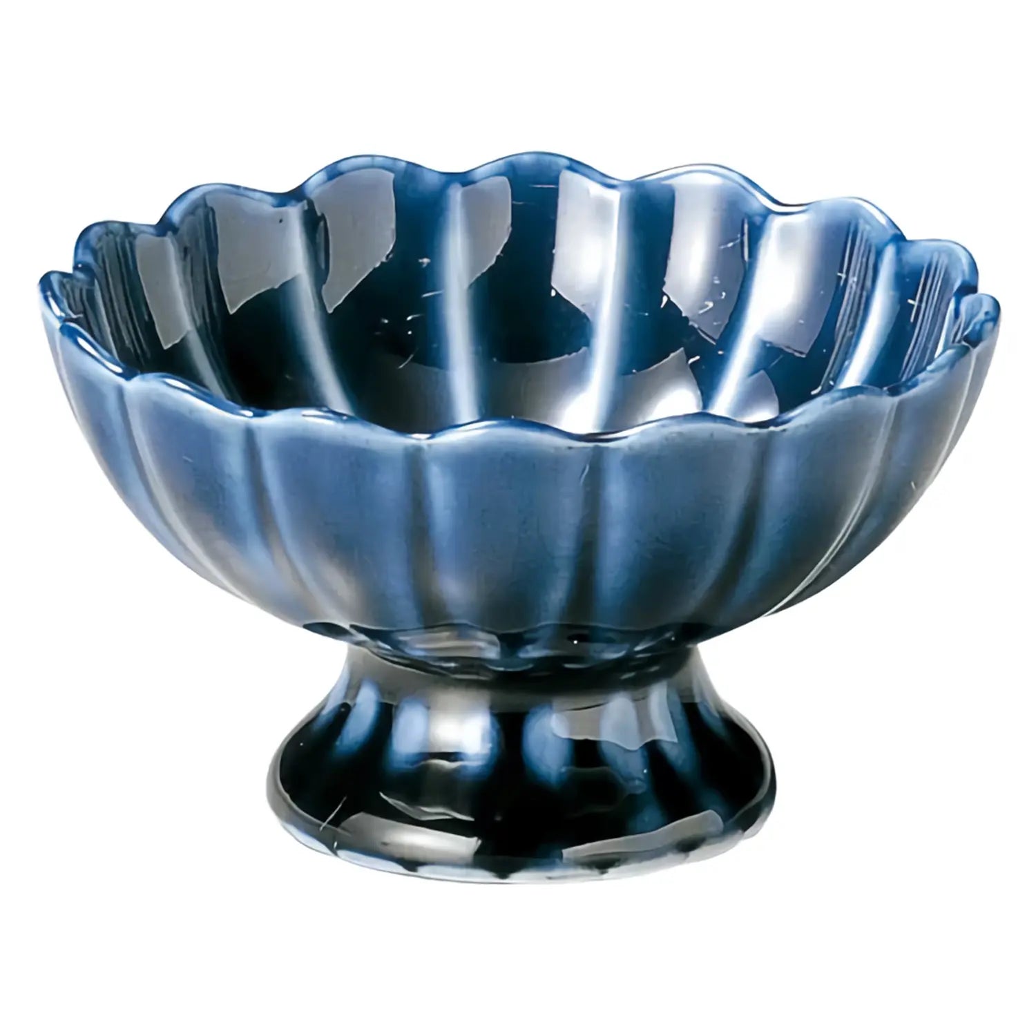 M.Style Epoch Porcelain Footed Bowl Set of 4 - Elegant Serving Dishes for Desserts, Salads & Entertaining - Perfect for Dinner Parties, Holiday Gatherings & Home Decor