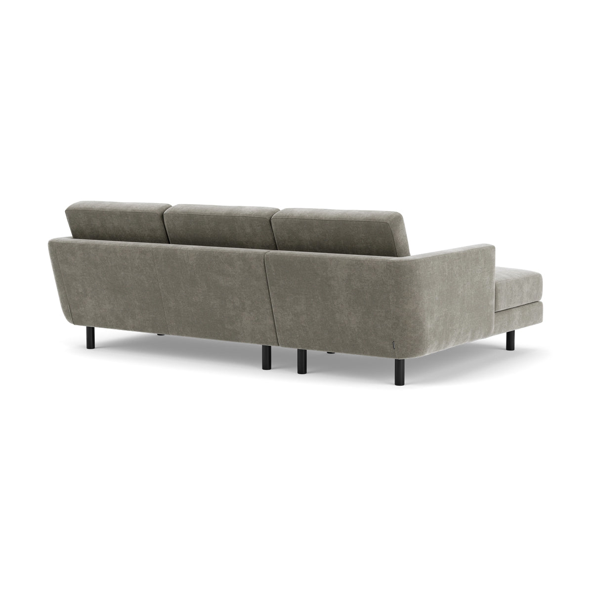 Conrad Fabric Left Chaise Sofa - Modern L-Shaped Sectional Couch with Reversible Chaise Lounge for Living Room, Apartment & Home Theater Comfortable Seating