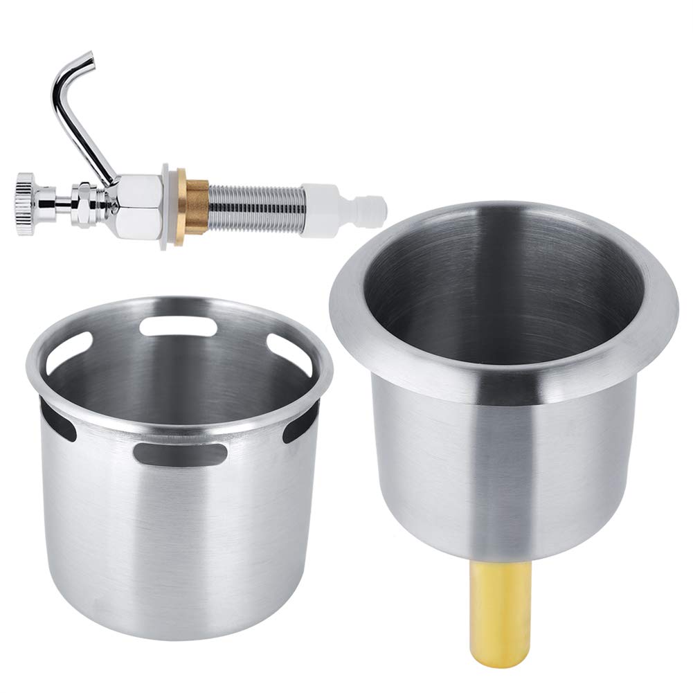Commercial Dipper Well Faucet for Coffee Shops & Kitchens - Stainless Steel Sink Faucet for Washing Coffee Spoons, Ice Cream Scoops & Utensils - Perfect for Baristas, Restaurants & Commercial Kitchens