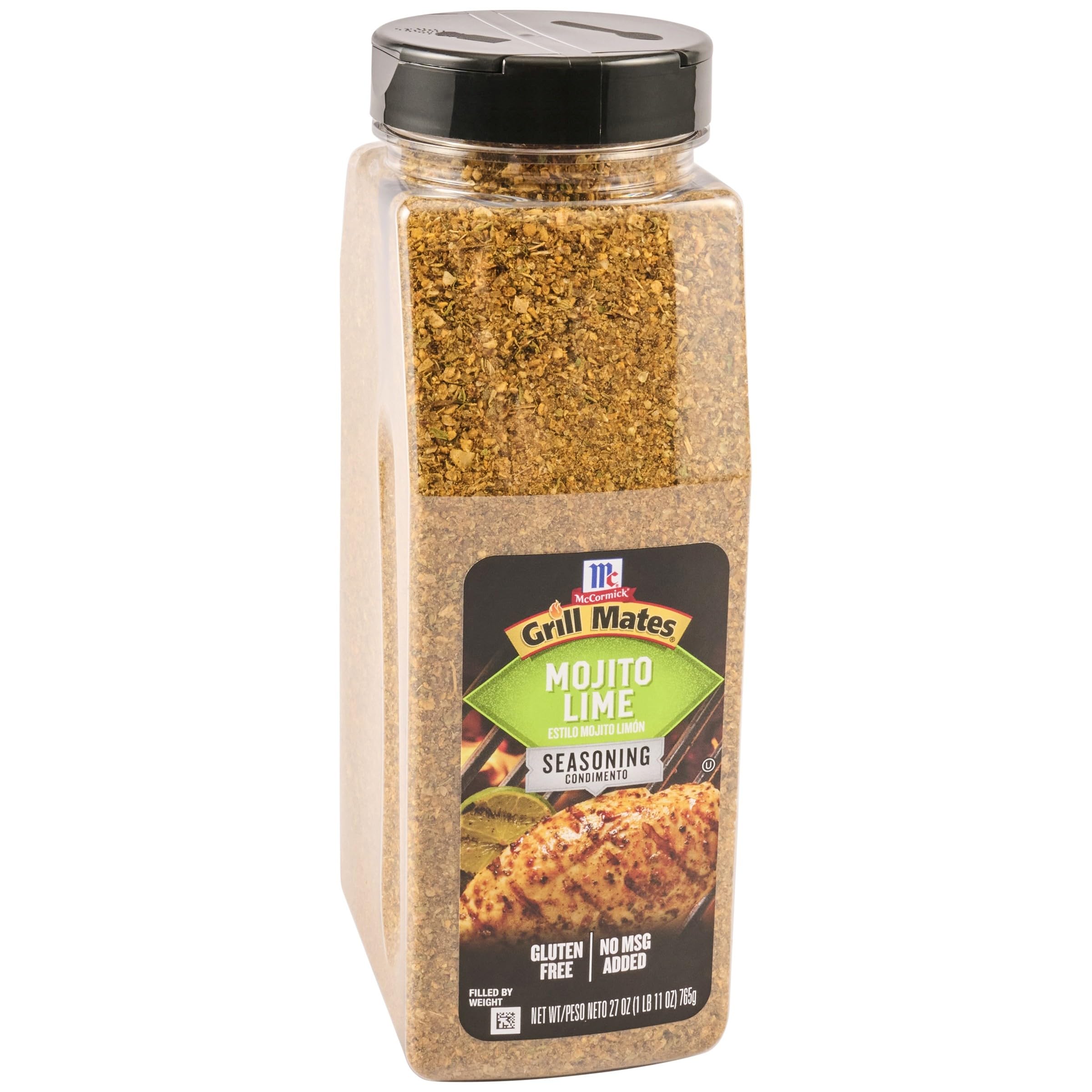 McCormick Grill Mates Mojito Lime Seasoning 27 oz - Premium Mojito Lime Spice Blend for Shrimp Tacos, Chicken Wings, Lamb Chops - Perfect for Grilling, BBQ, and Summer Cookouts