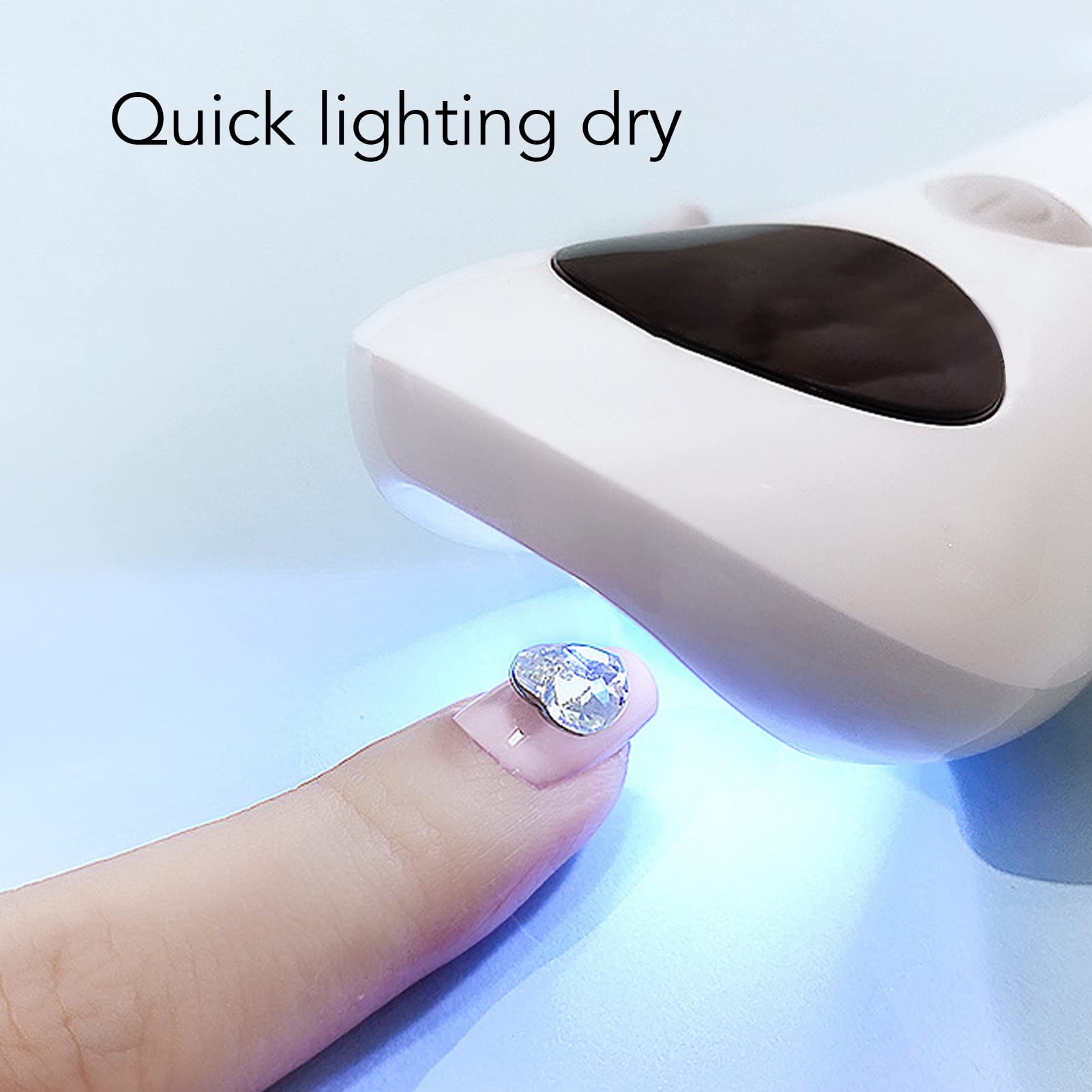 EXCLUZO Professional LED Nail Lamp - Handheld UV/LED Nail Dryer with LCD Display, Large Curing Space, Portable Design for Home & Salon Use - Perfect for Gel Polish Curing, Manicures & Pedicures
