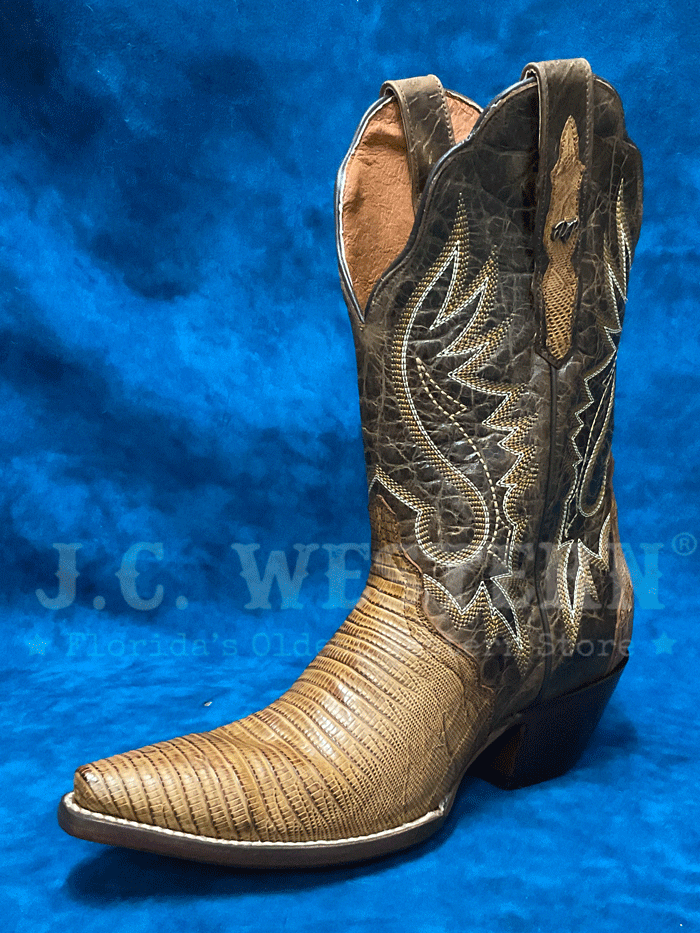 Dan Post DP5103 Women's CELINE Lizard Western Boots in Tan - Stylish Cowgirl Boots for Country Dancing, Rodeos & Western Fashion