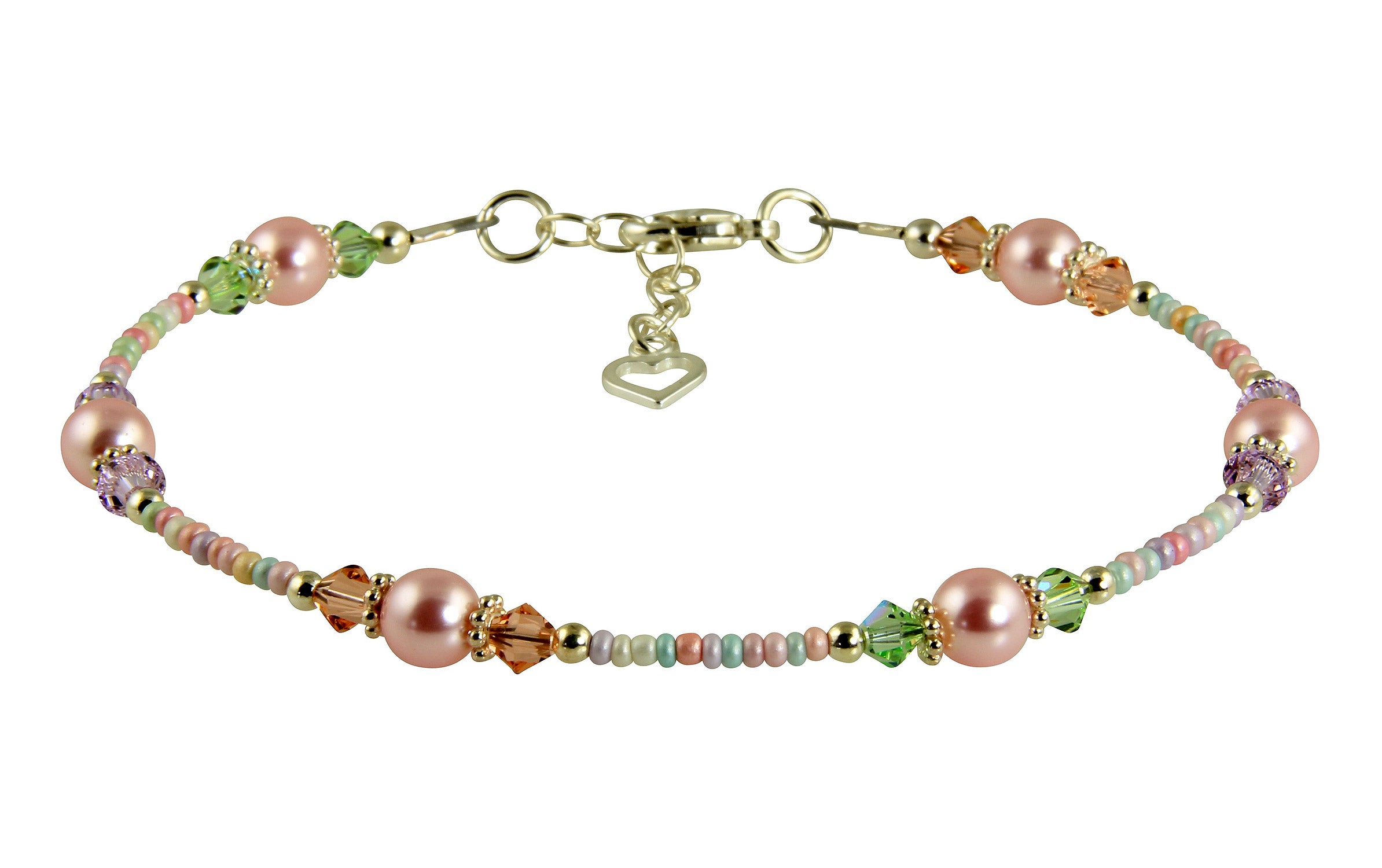 Elegant Spring Pink Pearl Beaded Anklet for Women - Dainty Foot Jewelry for Beach, Wedding & Summer Outfits