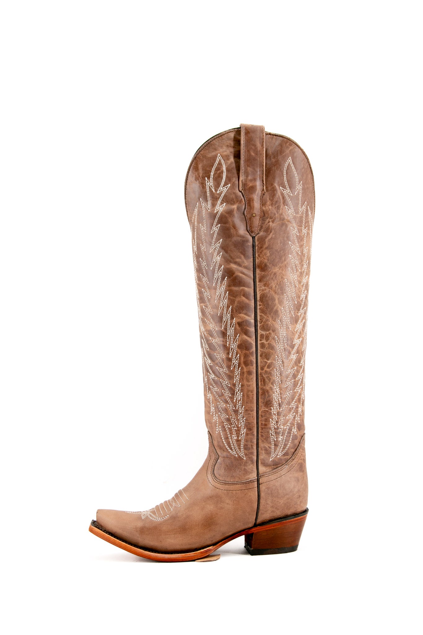 Valentina Tall Neutral Snip Toe Cowgirl Boots for Women - Western Riding & Country Fashion Boots for Everyday Wear