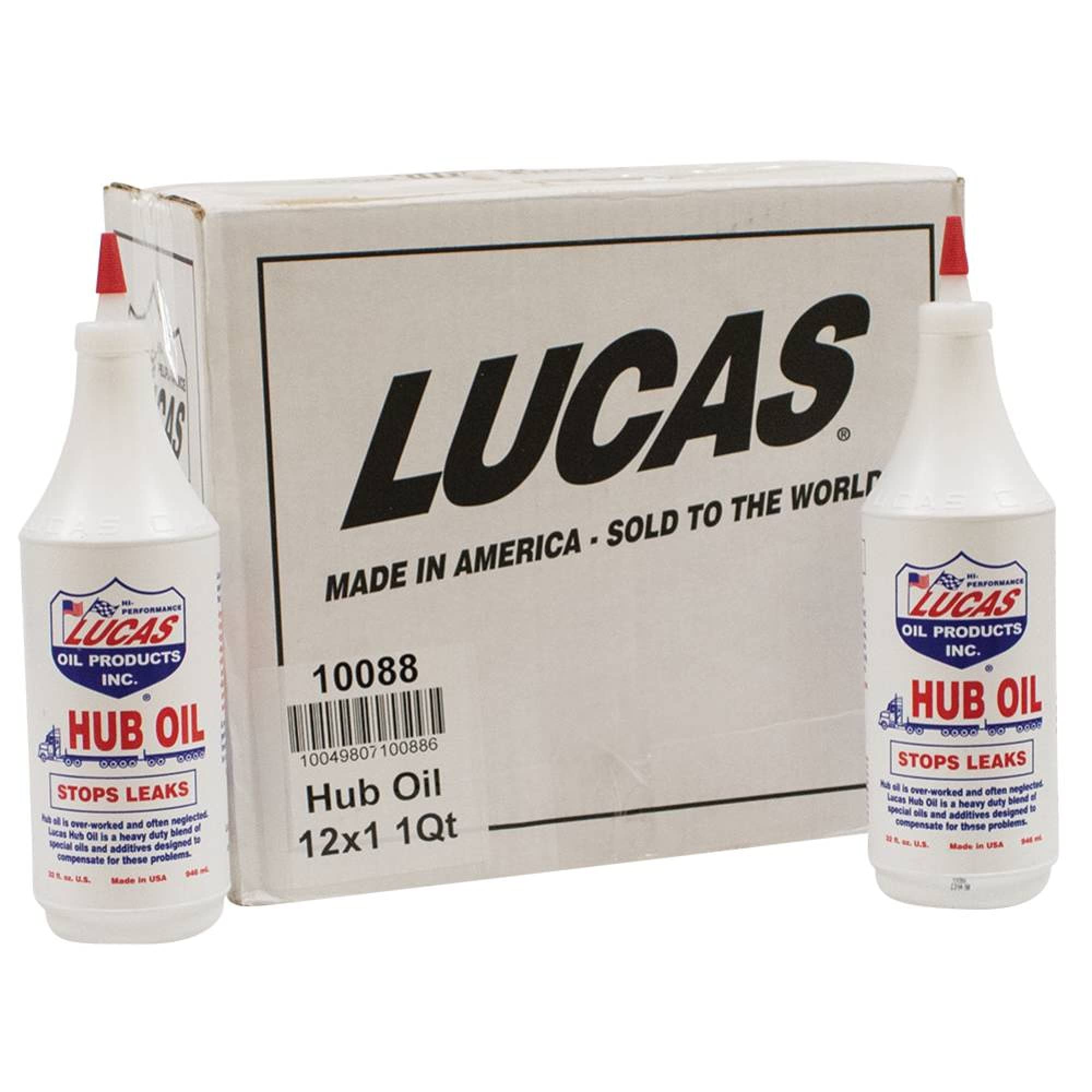 Stens New Hub Oil 051-517 - 12 Bottles (1 Quart Each) - Lucas Oil 10088 - Premium Lubricant for Tractors, Lawn Mowers & Agricultural Equipment