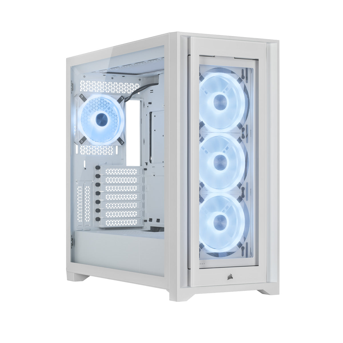 Corsair iCUE 5000X RGB QL Edition Tempered Glass Mid Tower PC Case - Premium Gaming Computer Case with RGB Lighting for Streamers & Content Creators