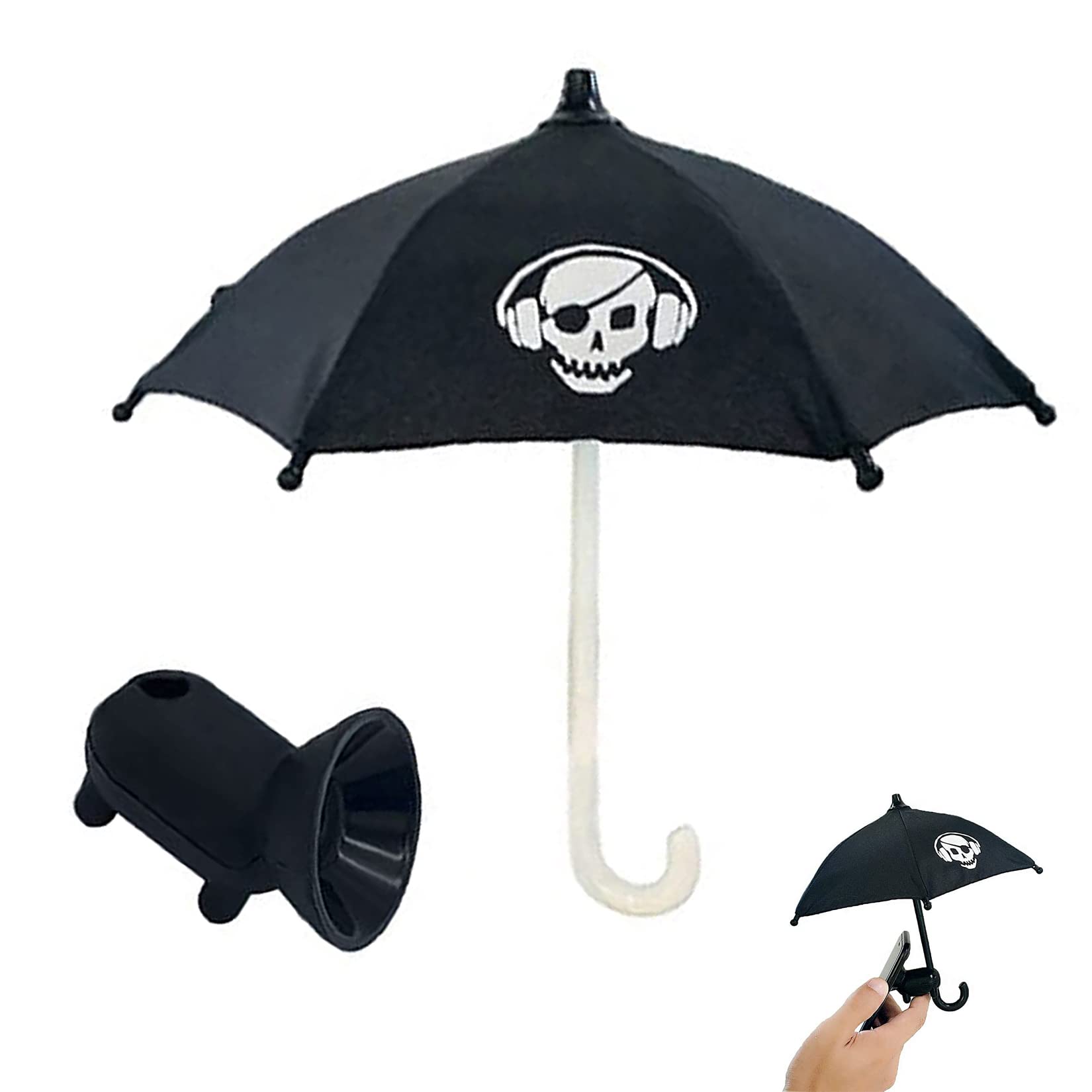 Universal Adjustable Phone Stand with Suction Cup & Sun Shade - Anti-Glare Sun Shield for Smartphones - Perfect for Outdoor Use, Beach, Poolside, and Travel