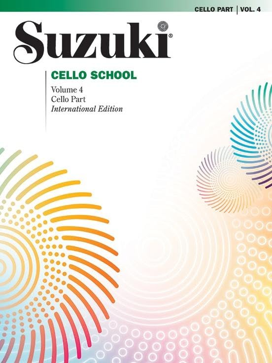 Suzuki Cello School Vol 4 - Cello Book for Students & Teachers | Sheet Music for Classical Training, Practice & Performances