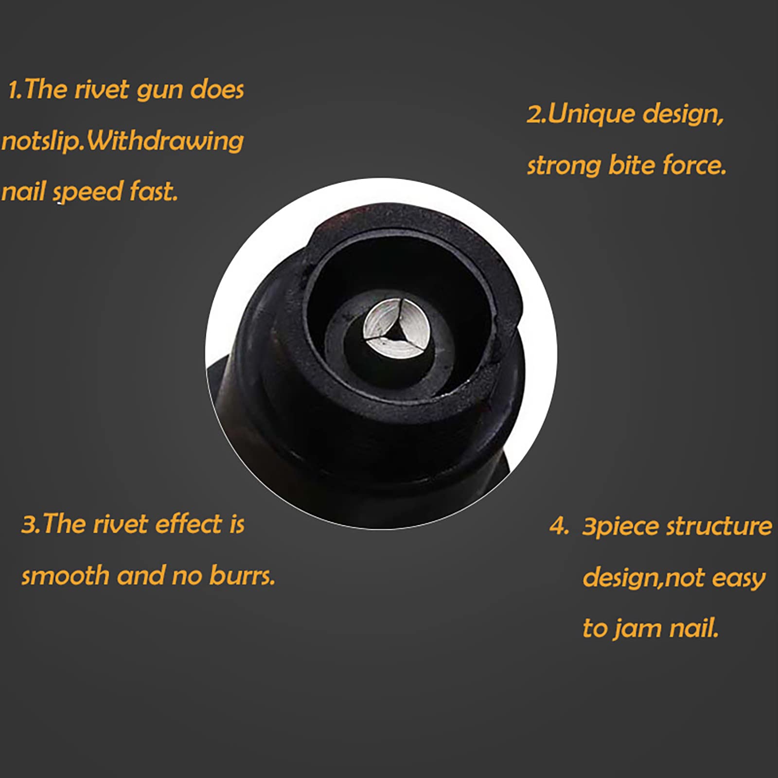 Cordless Rivet Gun for Electric Rivet Nut Tool - Heavy Duty Riveting Drill Adapter for DIY, Auto Repair & Metalworking Projects