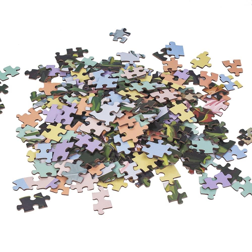 MaxRenard 1000-Piece Round Jigsaw Puzzle - Animal Party Game for Adults & Kids | Perfect for Family Game Night, Birthday Parties & Relaxation