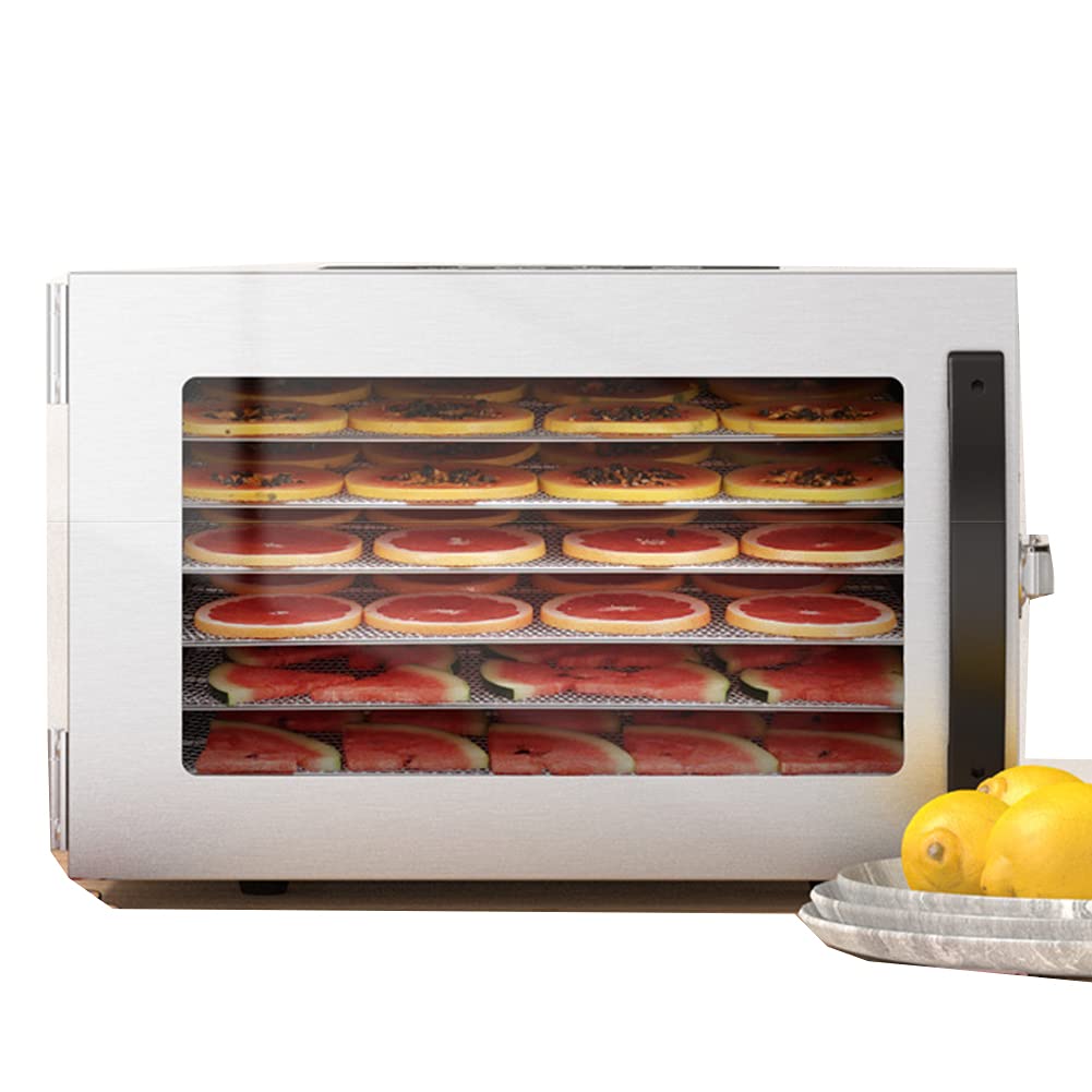 BJH 400W 6-Tier Digital Food Dehydrator with 6 Large Trays - Fruit & Vegetable Dryer Machine for Healthy Snacks, Jerky, Herbs - Perfect for Home Kitchen, Camping & Food Preservation
