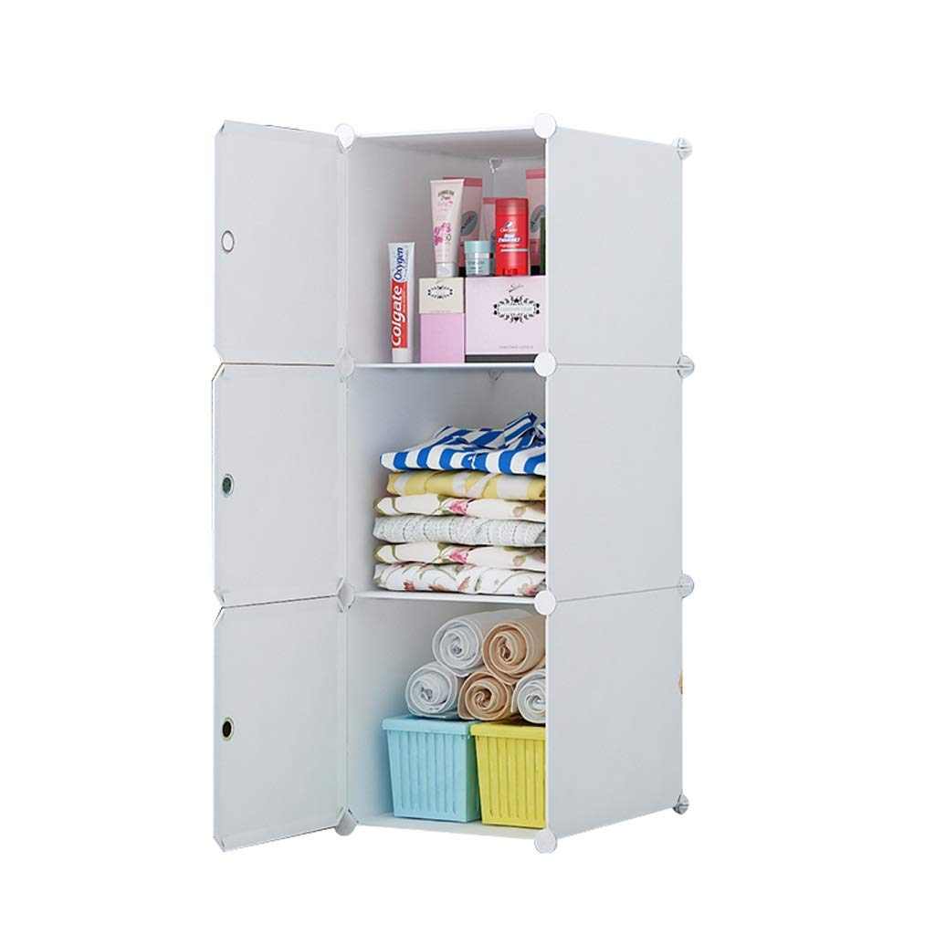 ZZF Plastic Storage Cabinet - Wardrobe Drawer Organizer for Clothes & Accessories | White Fabric Storage Box for Bedroom, Closet & Home Organization | Space-Saving Home Decor Solution