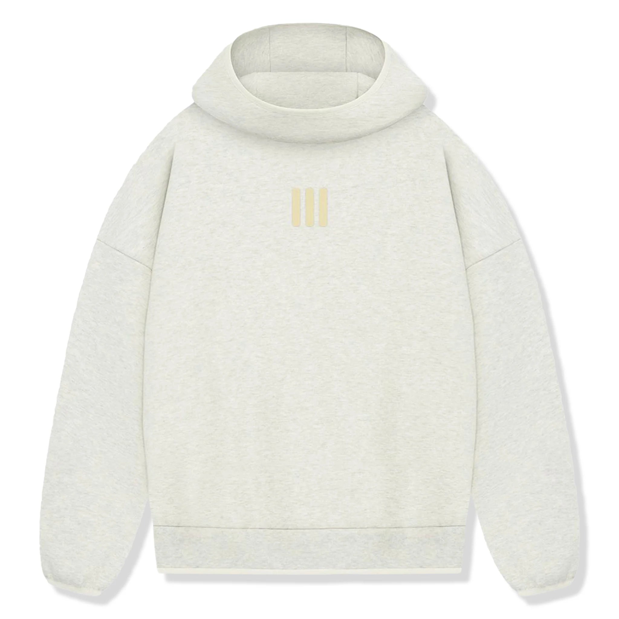 Adidas x Fear Of God Athletics Heavy Fleece Hoodie - Oatmeal Heather Color | Men's Casual Pullover Sweatshirt for Streetwear & Winter Comfort