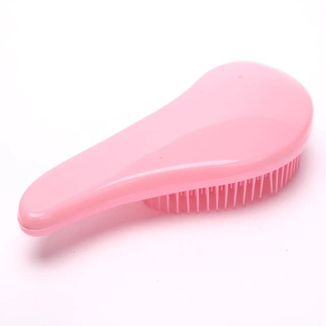 Frackson Pink Hair Comb & Scalp Massage Brush for Women & Men - Wet/Dry Hair Styling Tool for Salon & Home Use - Detangling Brush with Massage Bristles for Healthy Hair Care & Relaxation