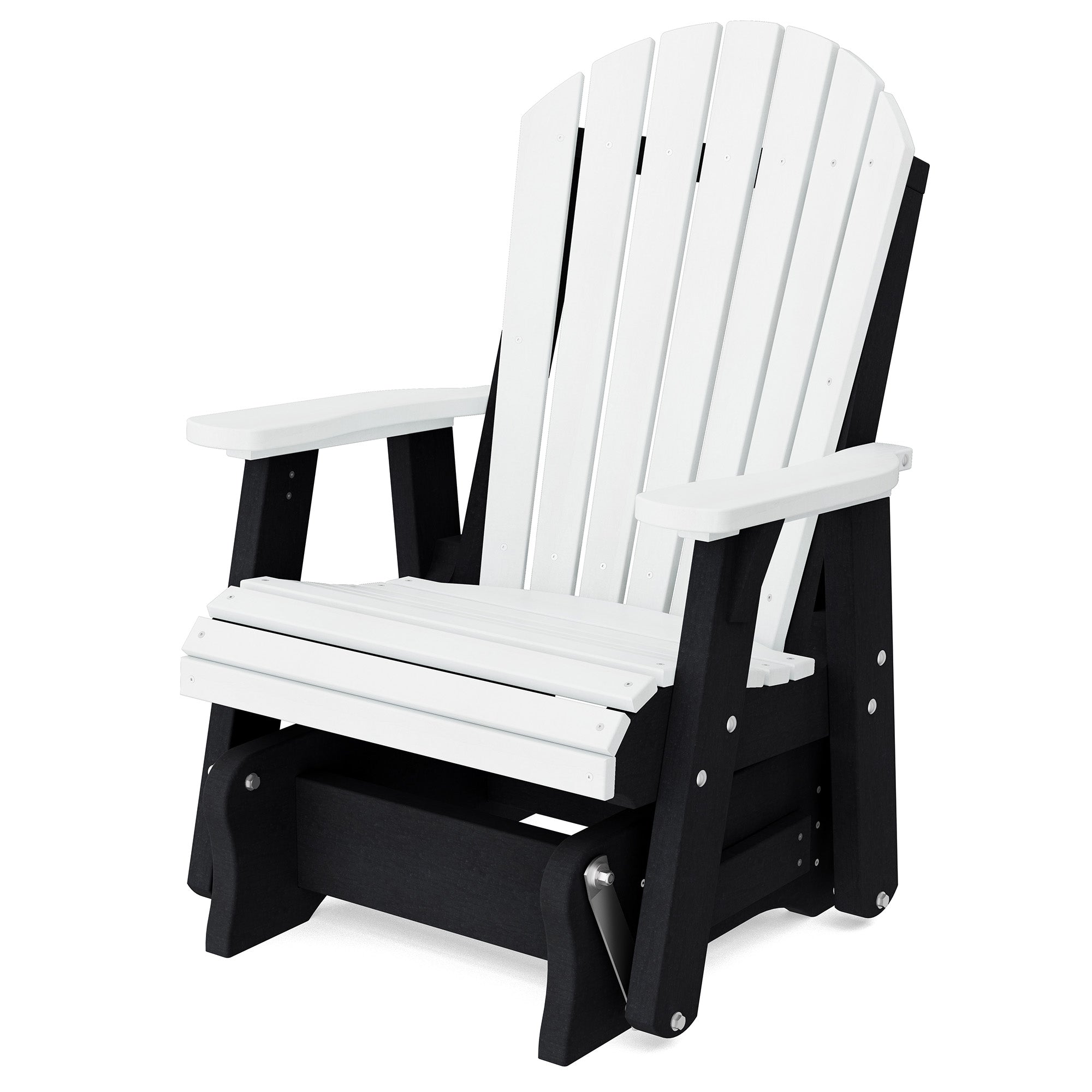 Heritage Single Glider Rocking Chair - Classic Wooden Nursery Glider for Baby Room, Breastfeeding & Relaxation - Perfect for Nurseries, Bedrooms & Living Rooms
