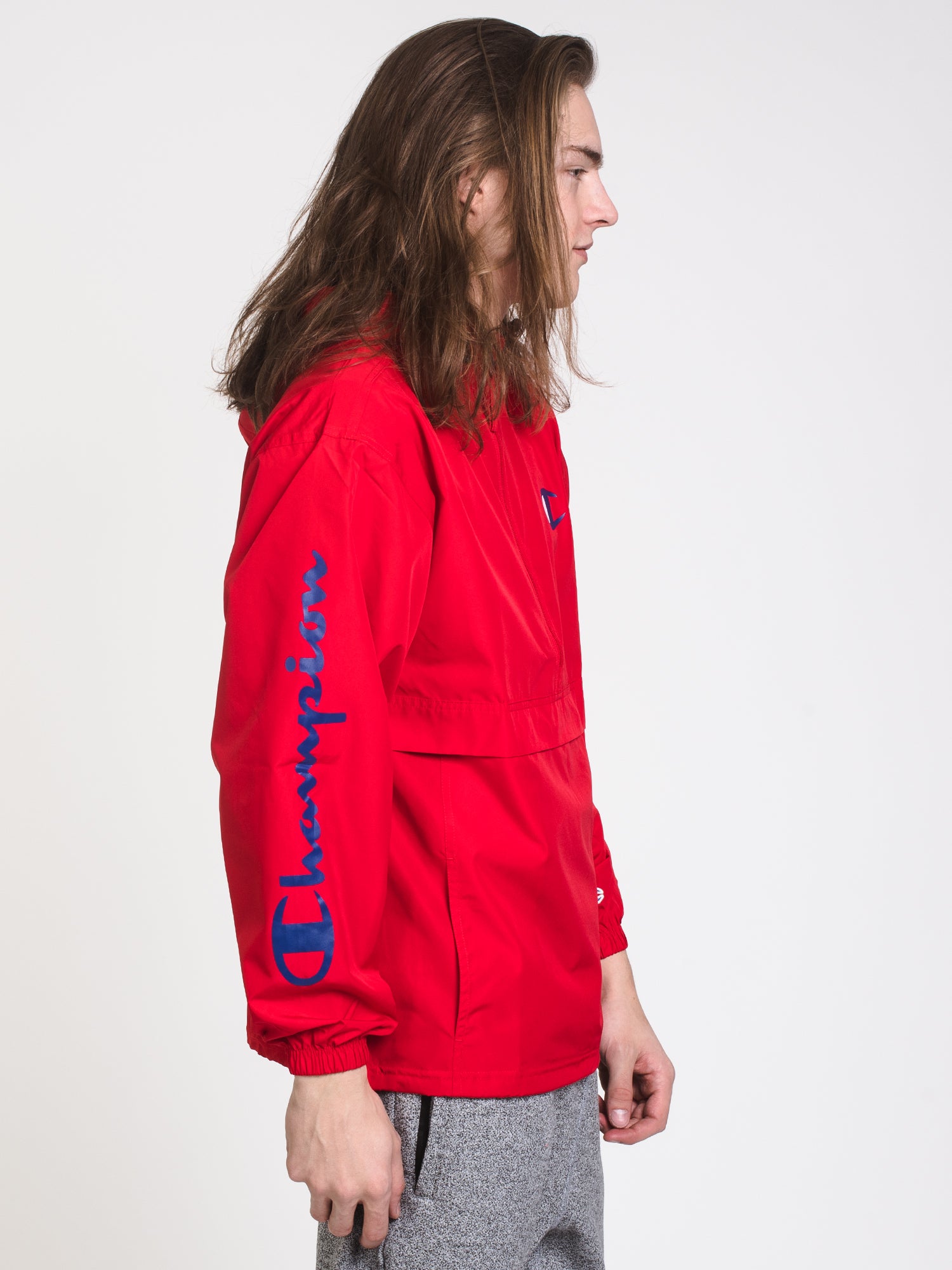 Champion Packable Lightweight Logo Jacket for Men & Women - Water-Resistant Windbreaker for Outdoor Activities, Travel & Hiking - Clearance Sale
