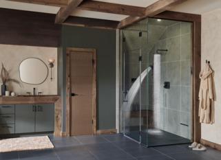 Brizo 81375 BL 2.5 GPM Matte Black 8-Inch Round Raincan Shower Head - Luxury Rainfall Shower for Spa-Like Bathroom Experience