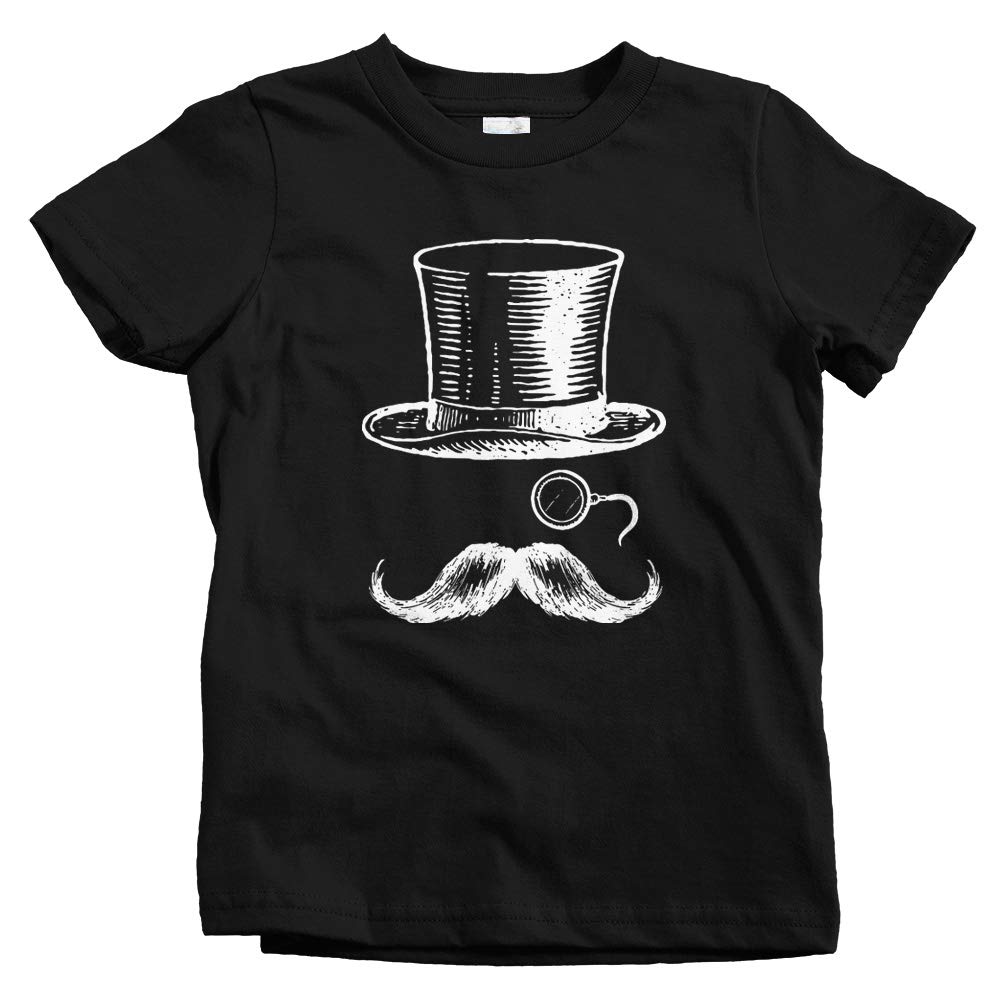 Smash Transit Kids Monocle Man Graphic T-Shirt - Fun & Stylish Cotton Tee for Boys & Girls - Perfect for School, Playdates & Casual Outings