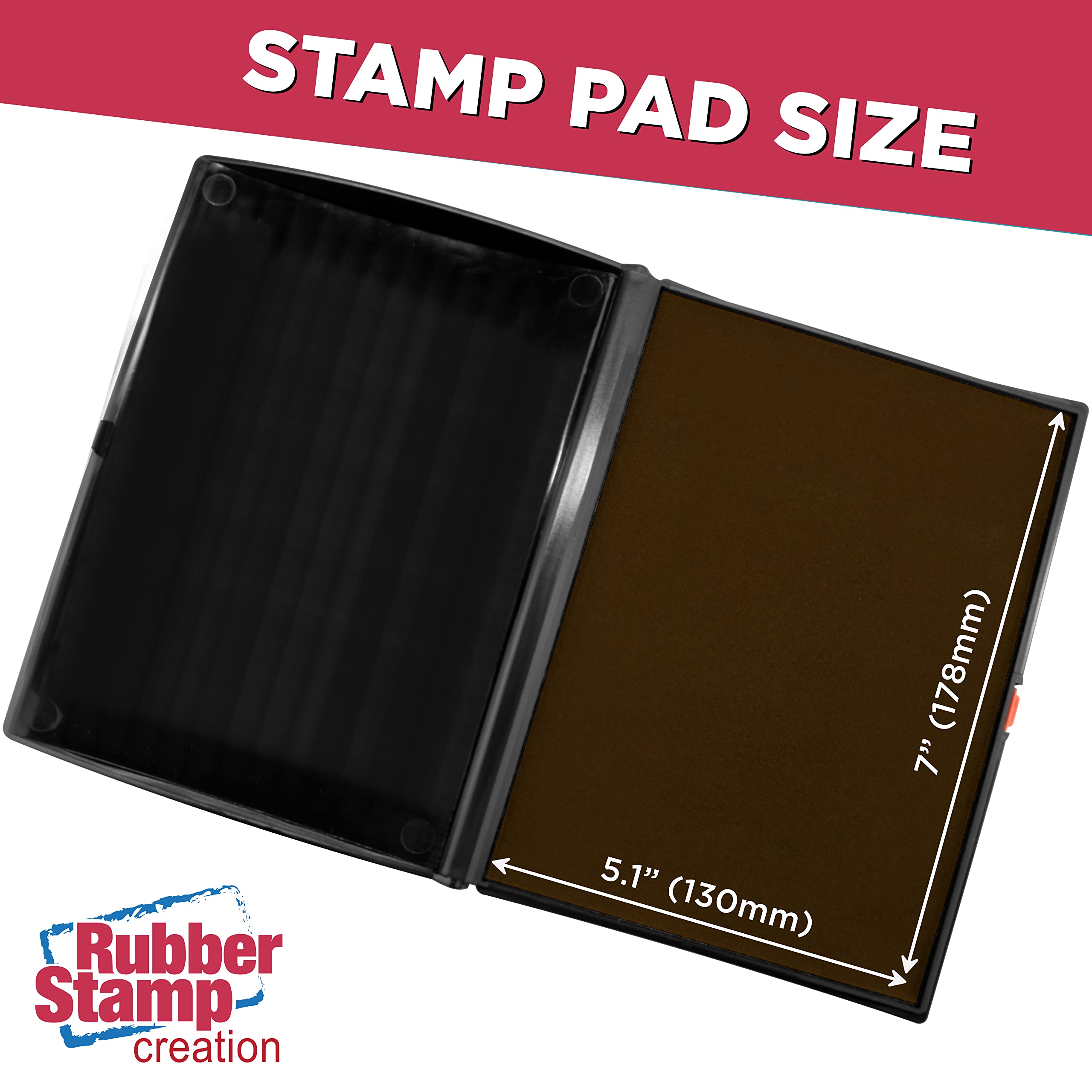 Large Premium Brown Ink Stamp Pad - 5