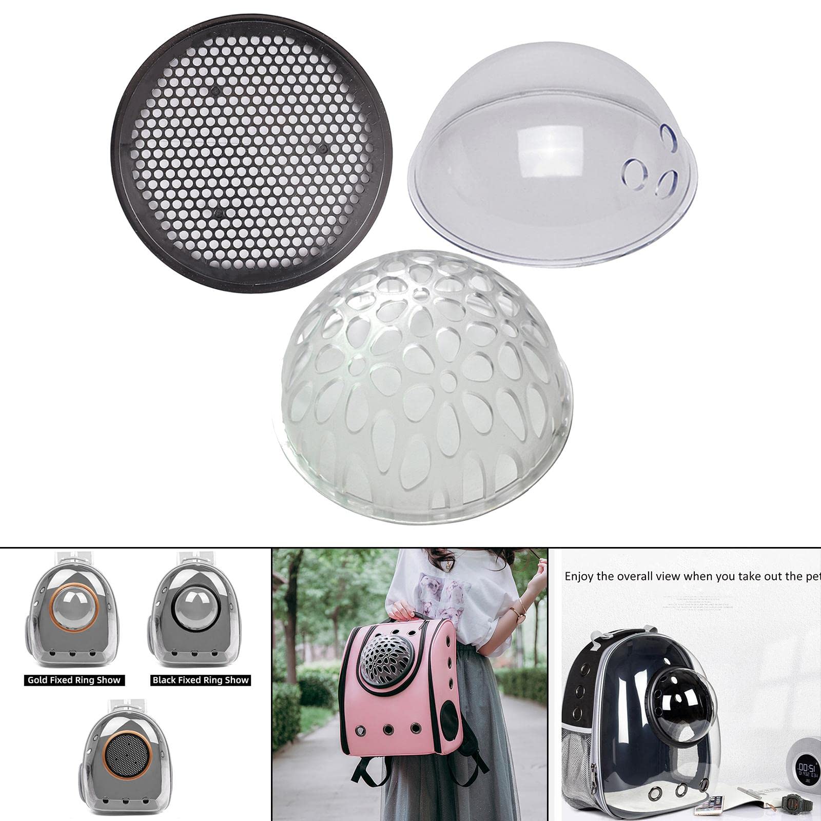 Enakshi Bubble Backpack Pet Carrier - Honeycomb Design Cat & Dog Travel Carrier for Hiking, Sightseeing & Airplane Use | Durable Pet Supplies & Totes