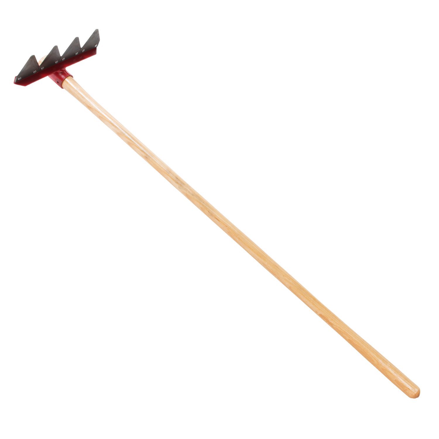 Council Tool 52-Inch Handle Rake - Heavy Duty Garden Rake for Leaf Cleanup, Yard Work, and Landscaping