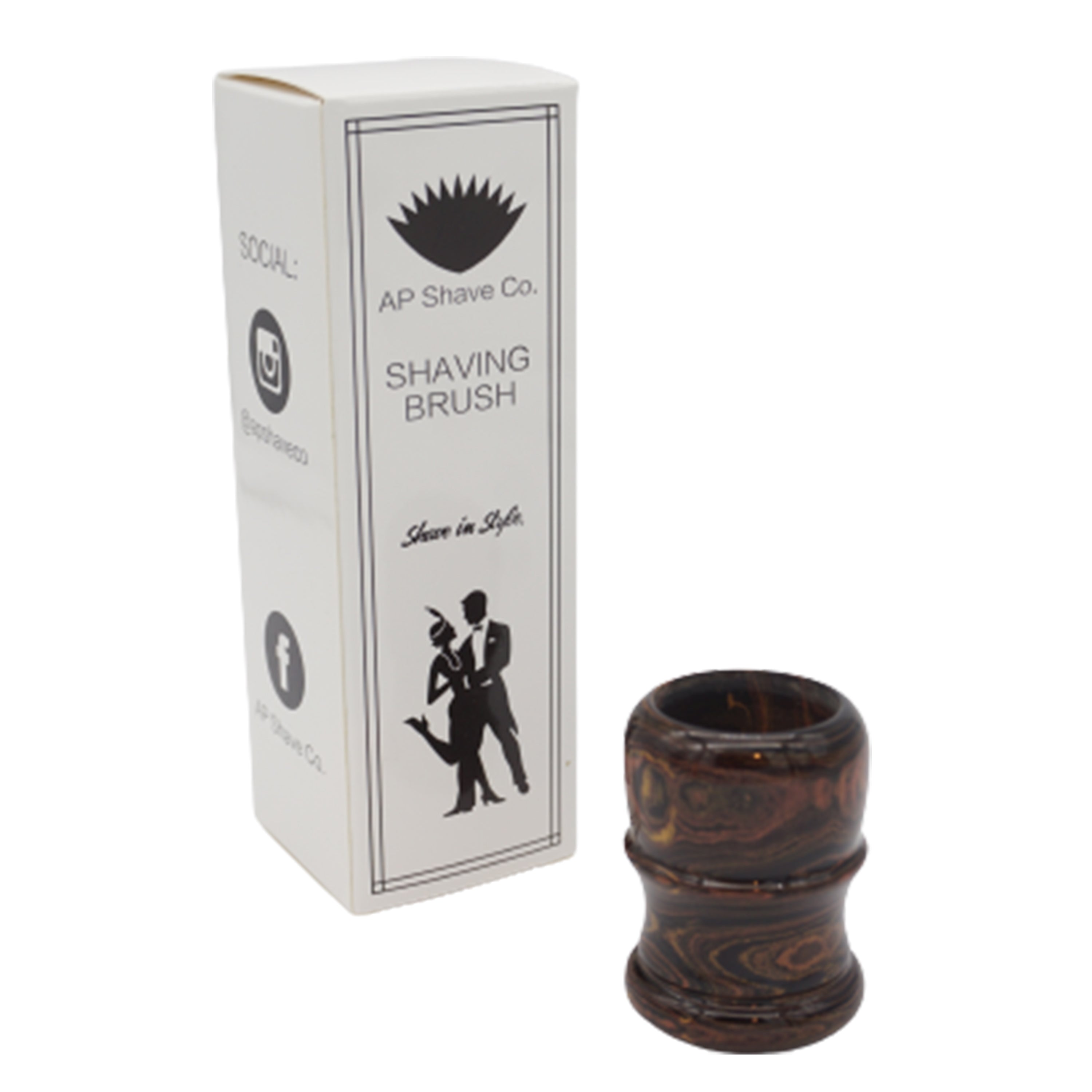 Premium Honey Ebonite Handmade Shaving Brush Handle - Fits 24mm & 26mm Knots - Perfect for Wet Shaving & Grooming Gifts