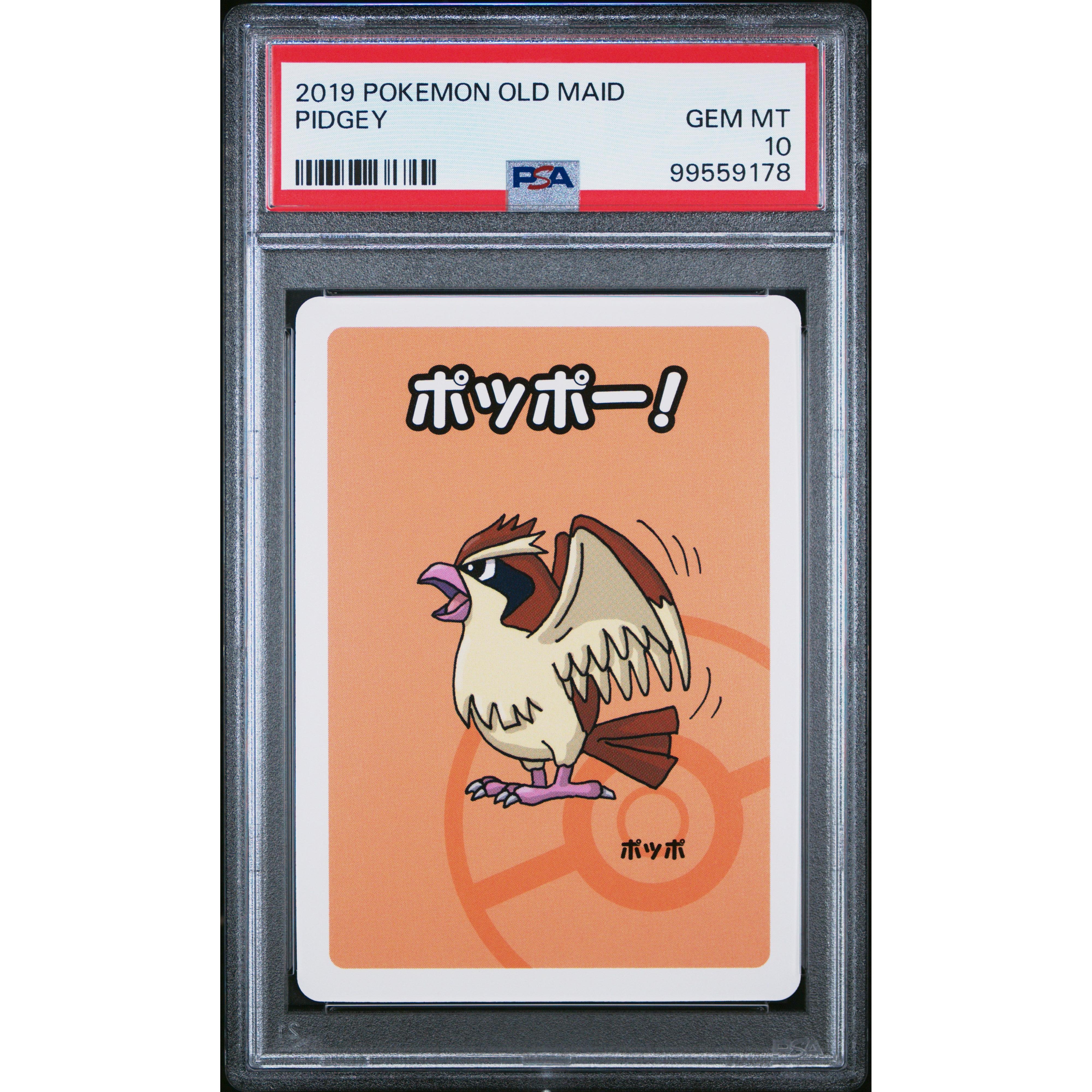 2019 Pokemon Japanese Old Maid Pidgey PSA 10 Graded Card - Perfect for Collectors, Gaming & Investment