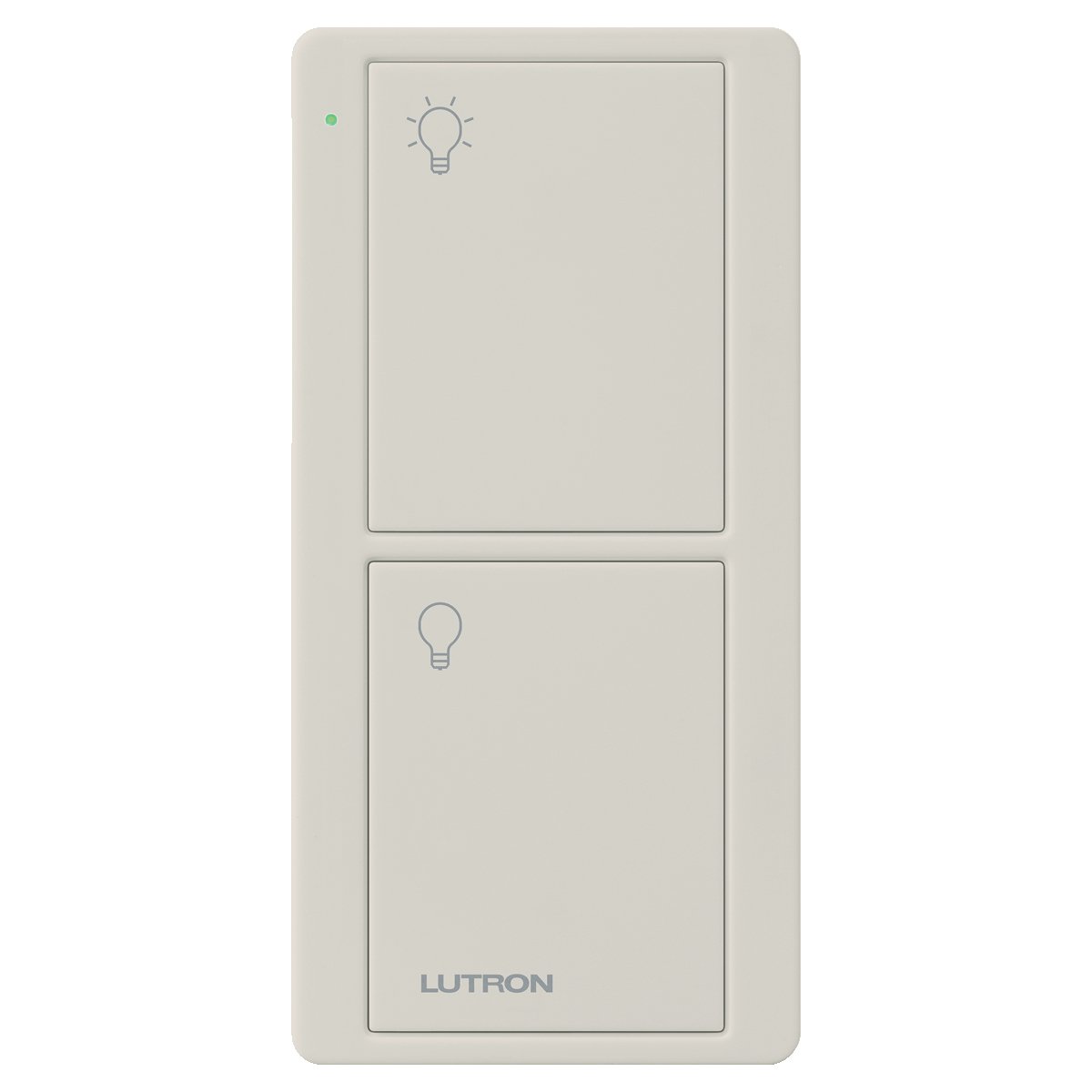 Lutron PJ2-2B-GLA-L01 2-Button Pico Smart Remote Control for Caséta Smart Switch - Light Almond | Wireless Lighting Control for Home Automation | Perfect for Bedroom, Living Room & Smart Home Setup