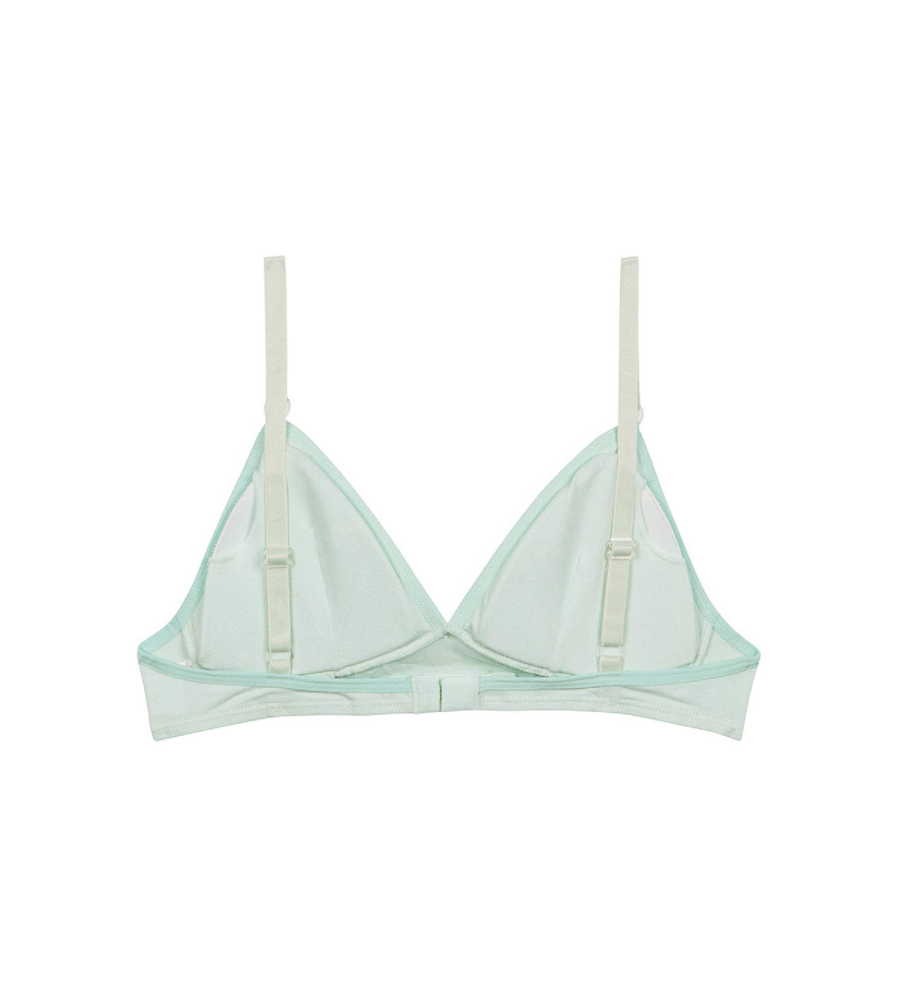 Organic Cotton Triangle Bralette - Wireless Comfort Bra in Pastel Blue for Sensitive Skin | Perfect for Yoga, Lounge & Everyday Wear