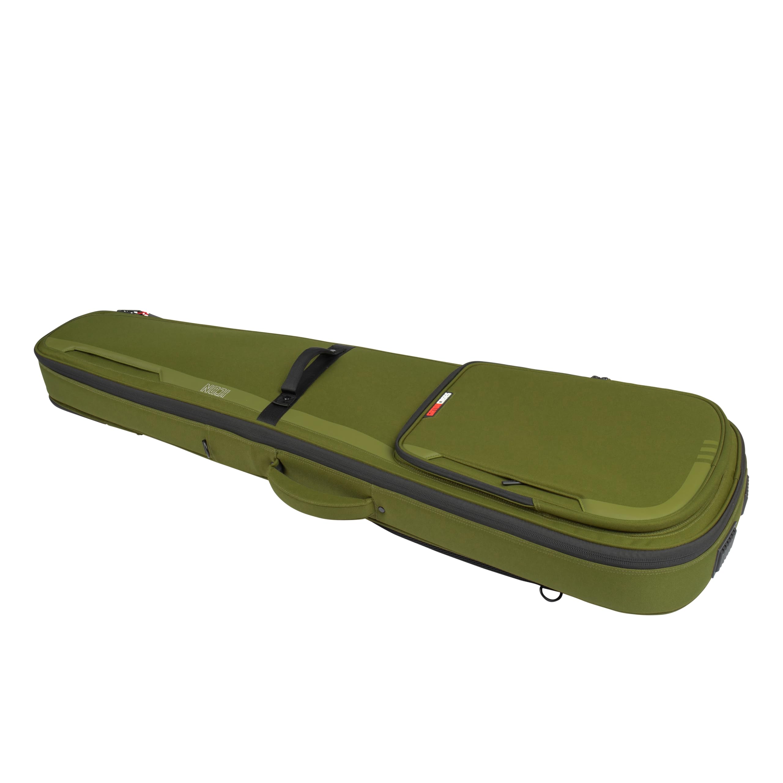 Gator Icon Series Bass Gig Bag - Green | Durable Padded Guitar Case for Electric Bass | Perfect for Gigging, Travel & Storage