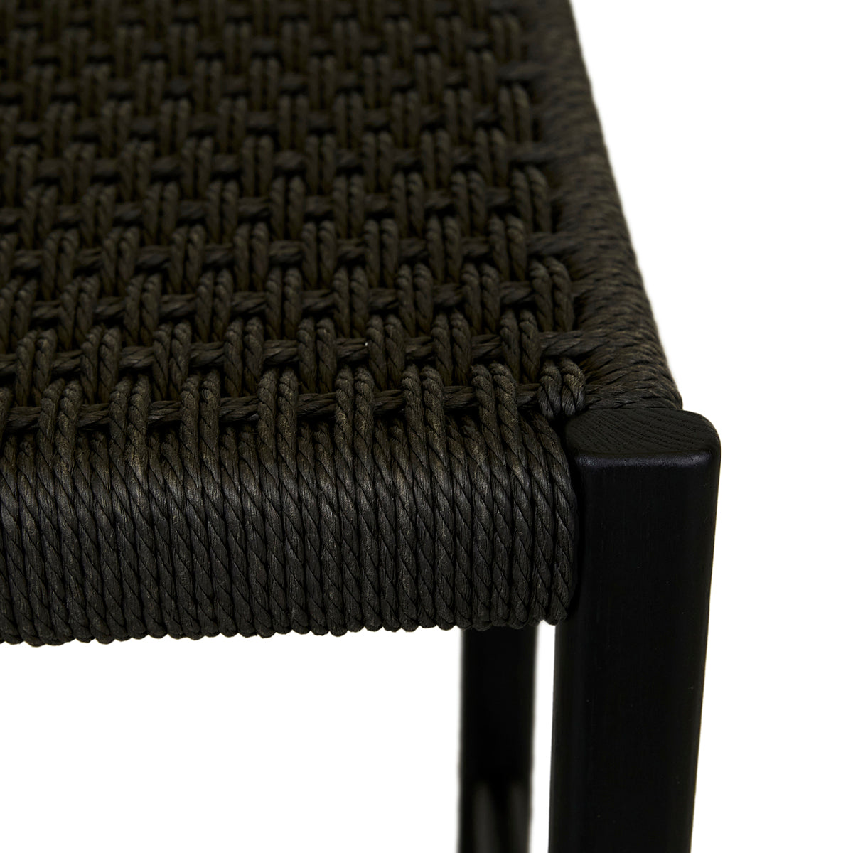 Anton Paper Cord Bar Stool - Natural Woven Seat, Adjustable Height, Modern Kitchen & Dining Room Furniture for Home, Bar, Cafe, and Restaurant Use