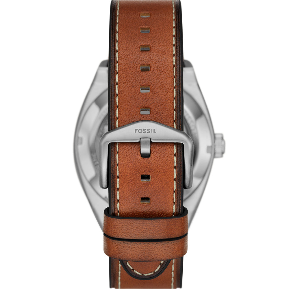 Fossil Everett ME3261 Automatic Men's Watch - Stylish Chronograph with Leather Strap for Casual & Business Wear