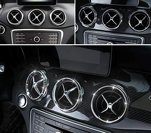 Stylish Rhinestone Air Vent Covers for Mercedes Benz A200 B200 GLA250 CLA250 (2015-2019) - Car Bling Accessories to Decorate Your AC Vents | Perfect for Car Customization & Luxury Interior Upgrades