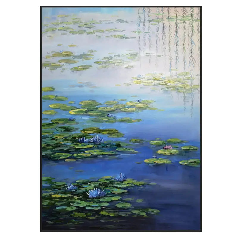 Flower and Tree Painting #FT002 - Handmade Canvas Wall Art for Home Decor, Living Room, Bedroom & Office