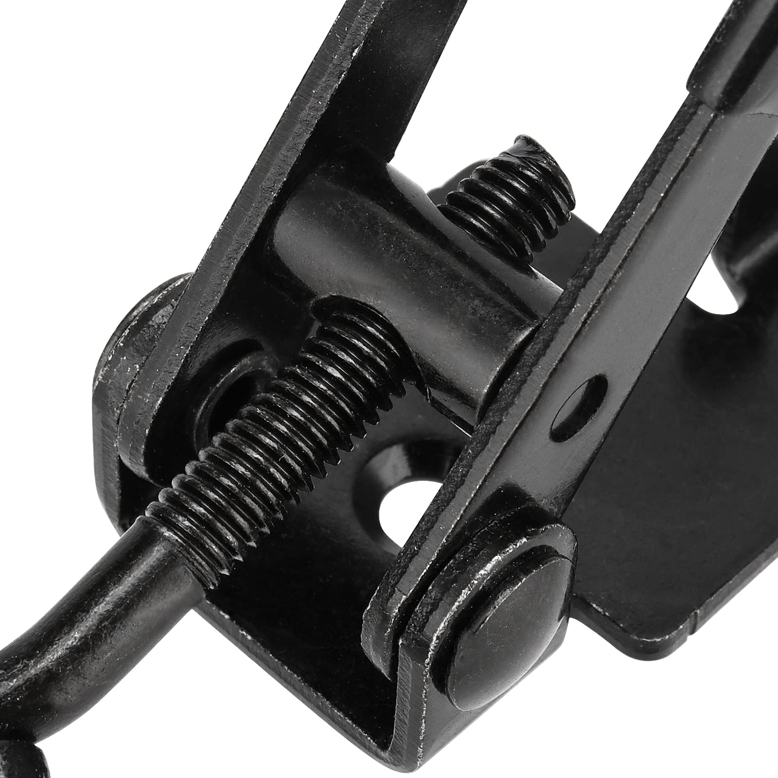 4 Pack Black Toggle Latch Clamp - 4002 Style Pull Action Quick Release Latch with Lock Hole, Adjustable Toggle Clamps for Trunk, Jig, Door, Toolbox - Perfect for Woodworking, Automotive & DIY Projects