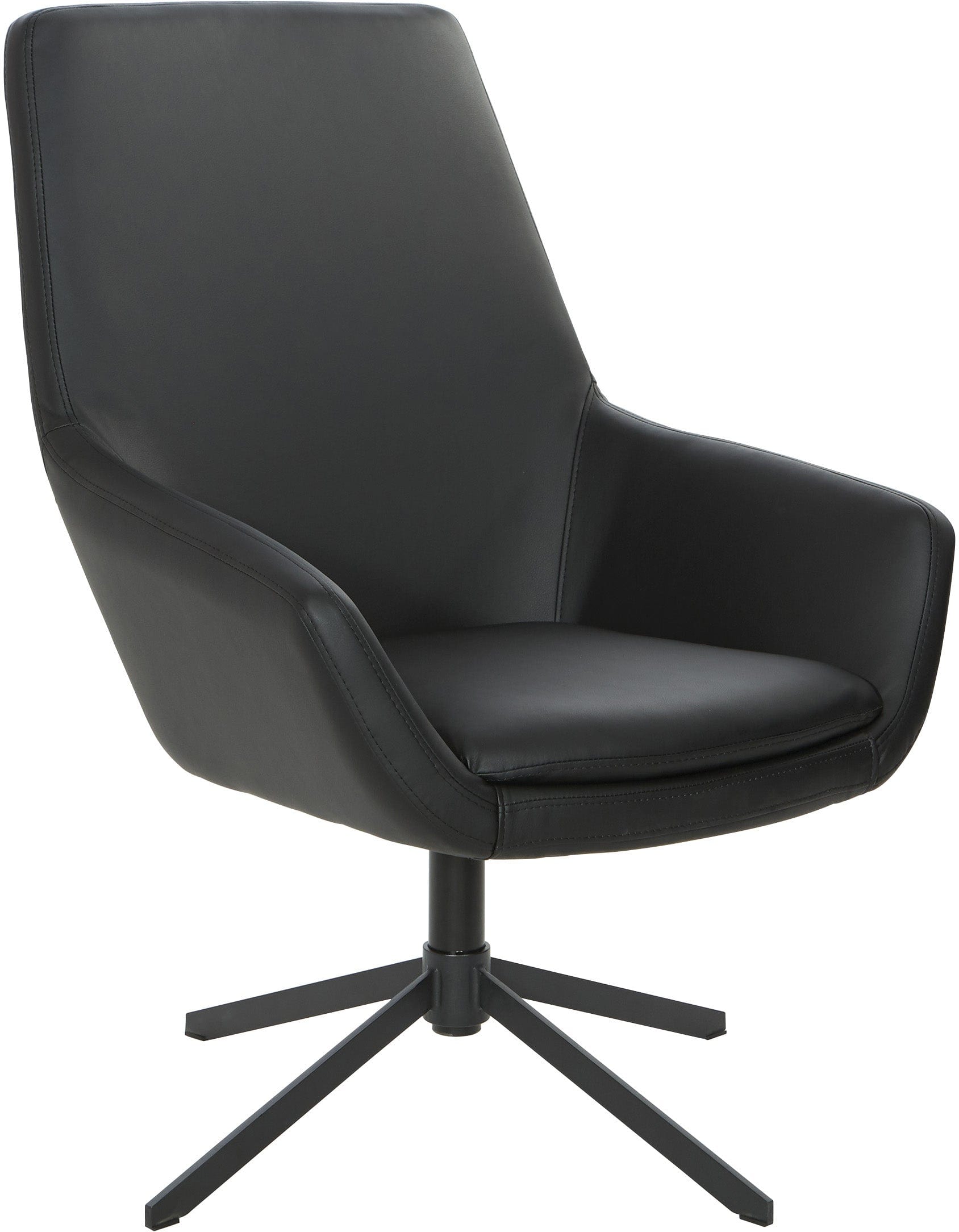 Office Star Modern Scoop Office Chair with Adjustable Height & Swivel Base [FL80228] - Ergonomic Desk Chair for Home Office & Workspace