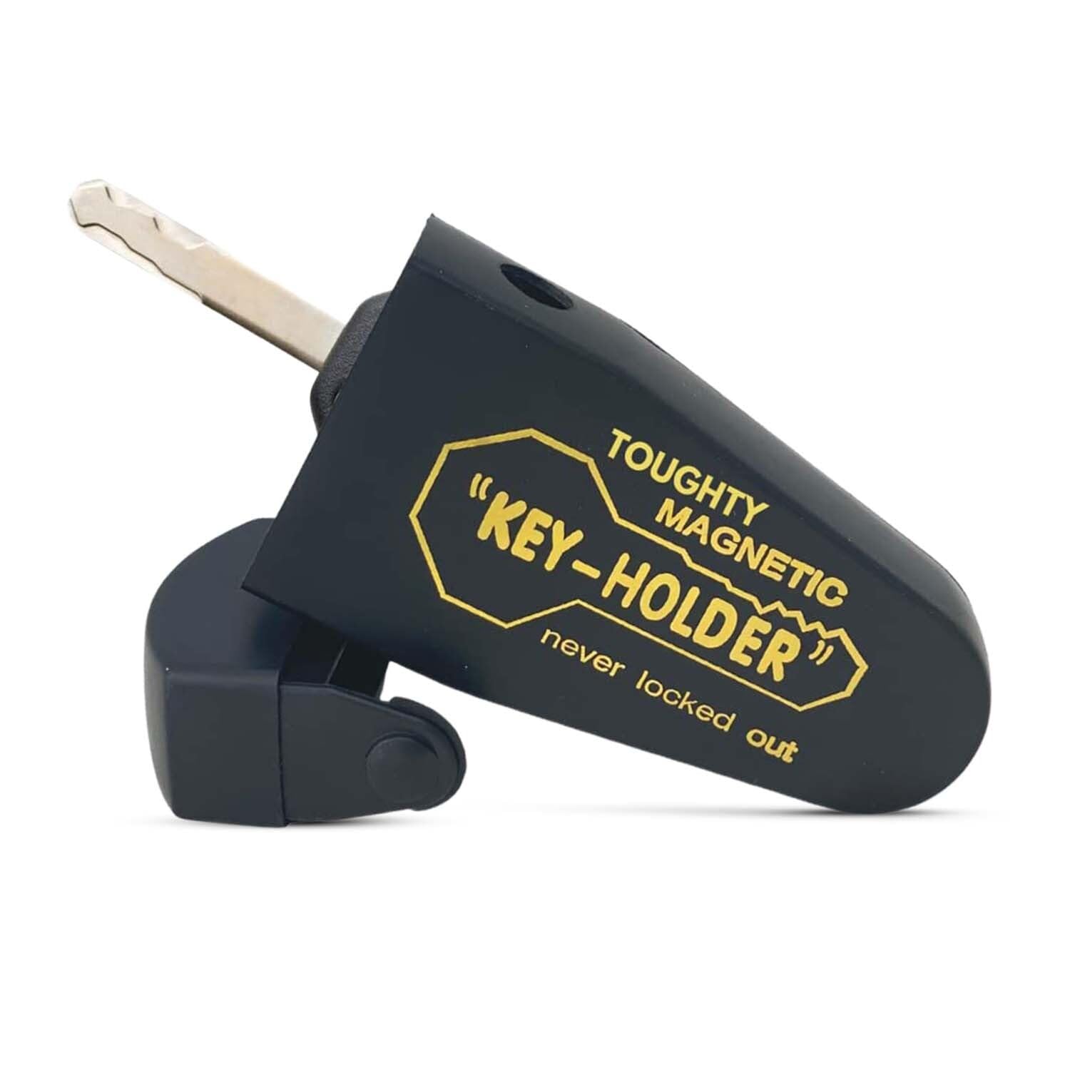 Toughty Magnetic Hide a Key Box – Heavy Duty Waterproof Spare Key Holder for Car, House, RV, Boat – Secure Hidden Storage for Outdoor, Under Vehicle, Office & Shed – Black Lock Box – Perfect for Emergency Access & Key Safety