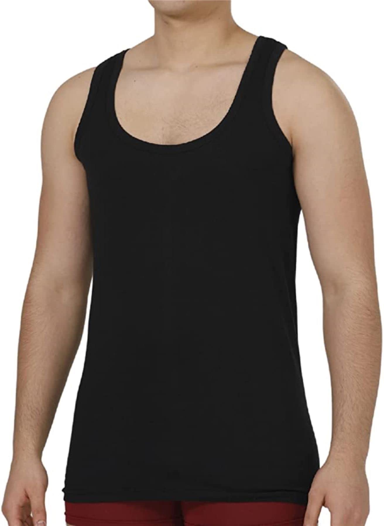 Men's Cotton Vests - Ultra Soft Undershirts & Vest Tops for Men (Pack of 3) | Breathable Comfort for Layering, Workwear & Casual Outfits