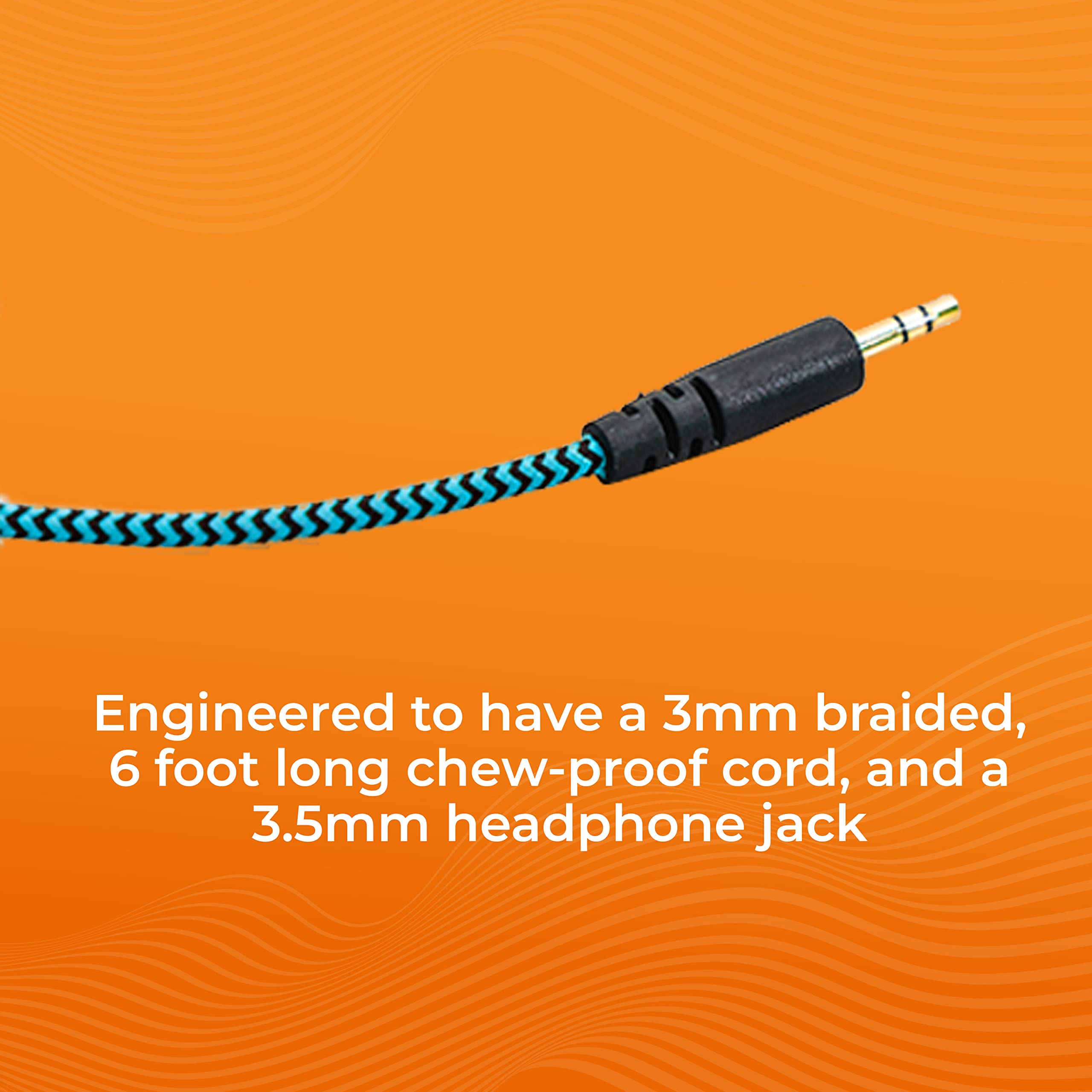 Gumdrop DropTech B1 Kids On-Ear Headphones with Boom Mic - Chew Proof 3.5mm Cord, Drop Tested, Lightweight & Comfortable for K-12 Students - Perfect for Classroom, Online Learning & Homeschool Use - Black