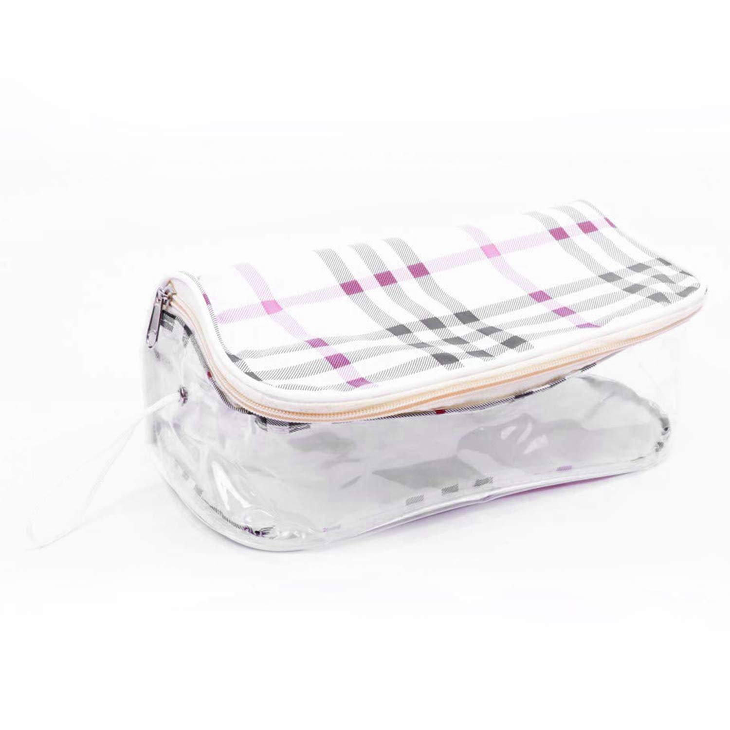 Ankit Traders 4-Piece Clear Travel Toiletry Bag Set - Waterproof Cosmetic Organizer (24x14x11cm) for Makeup, Toiletries & Travel Essentials | Perfect for Vacation, Gym & Airplane Carry-On